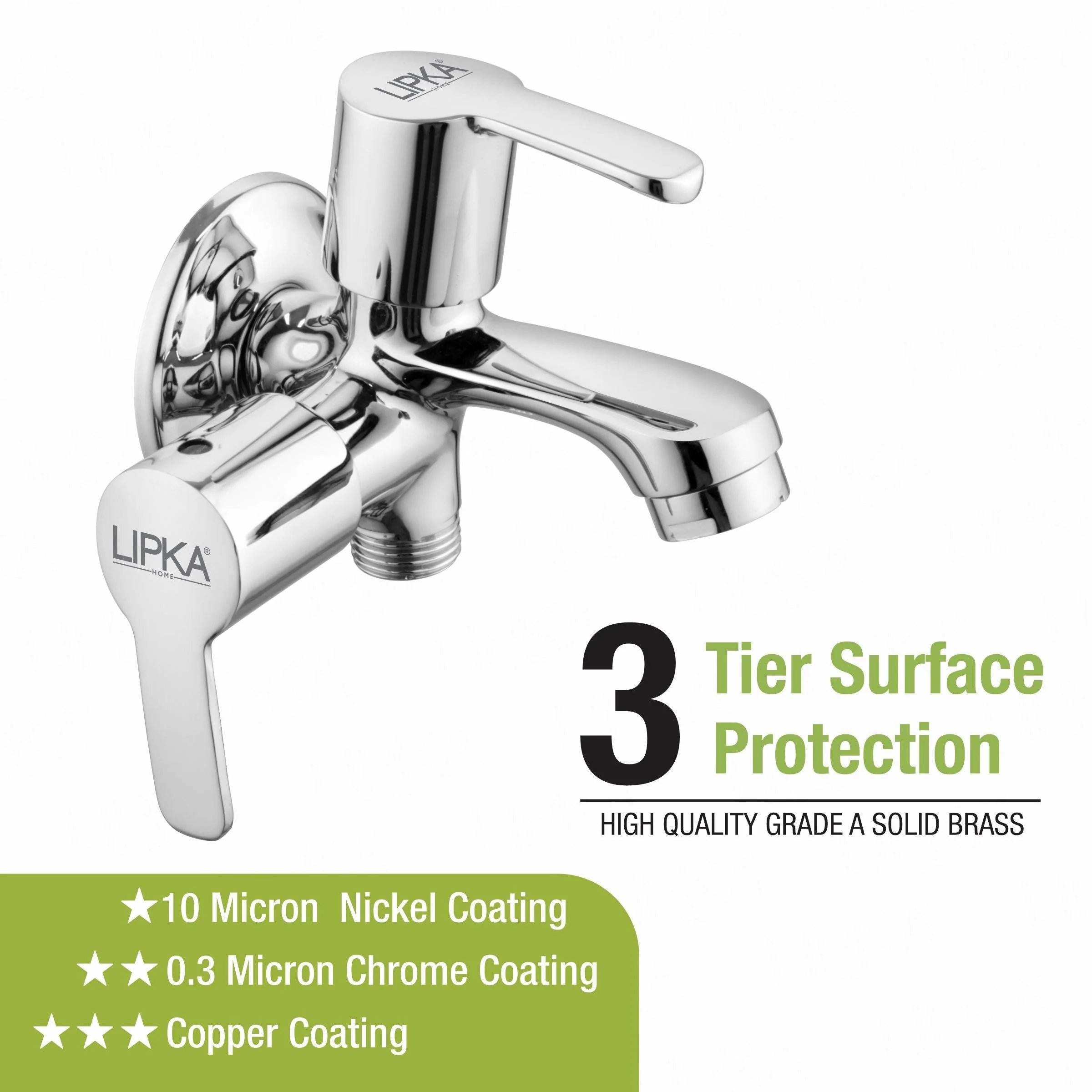 Frenk Two Way Bib Tap Faucet (Double Handle) - LIPKA - Image 4