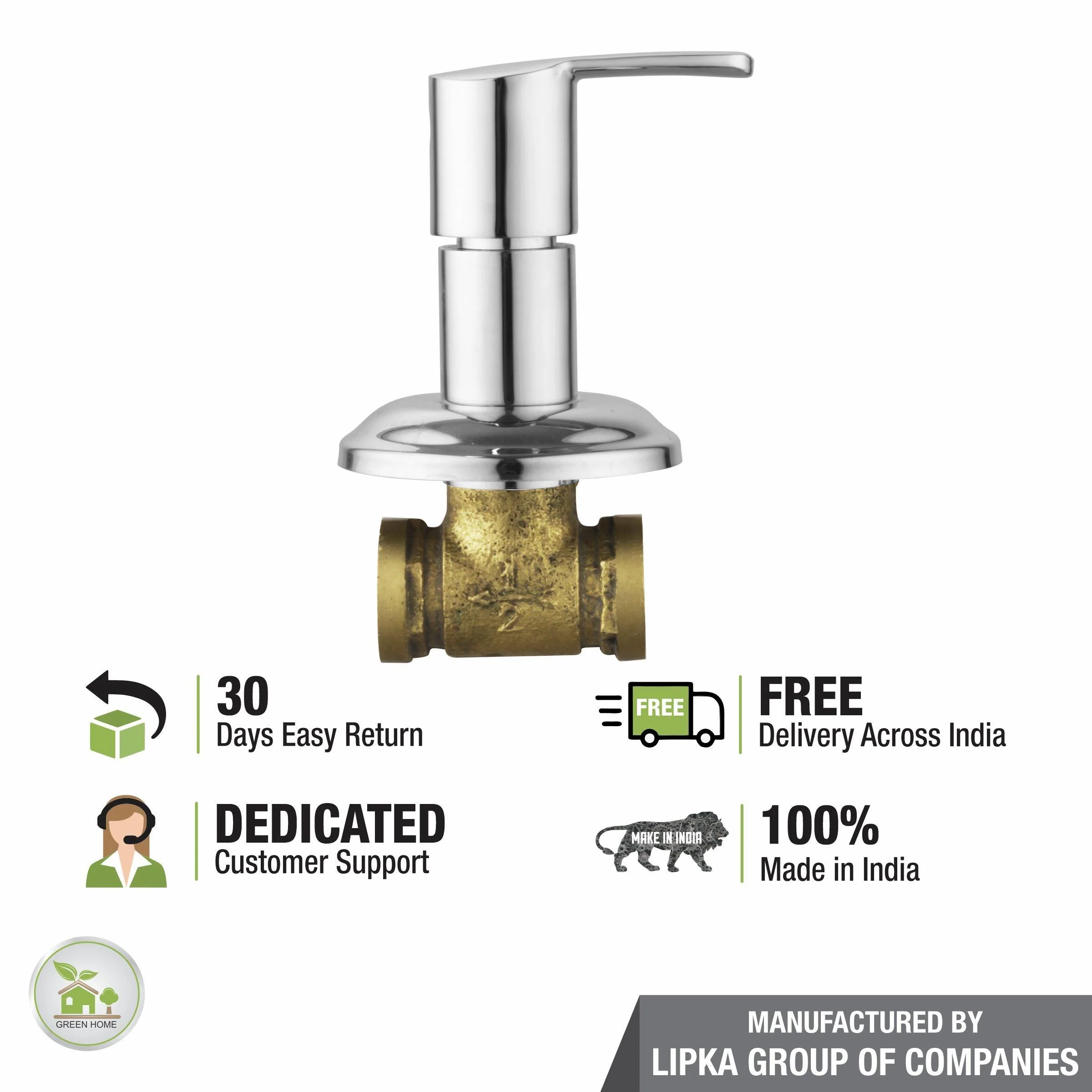 Frenk Concealed Stop Valve (20mm) Brass Faucet - LIPKA - Image 6