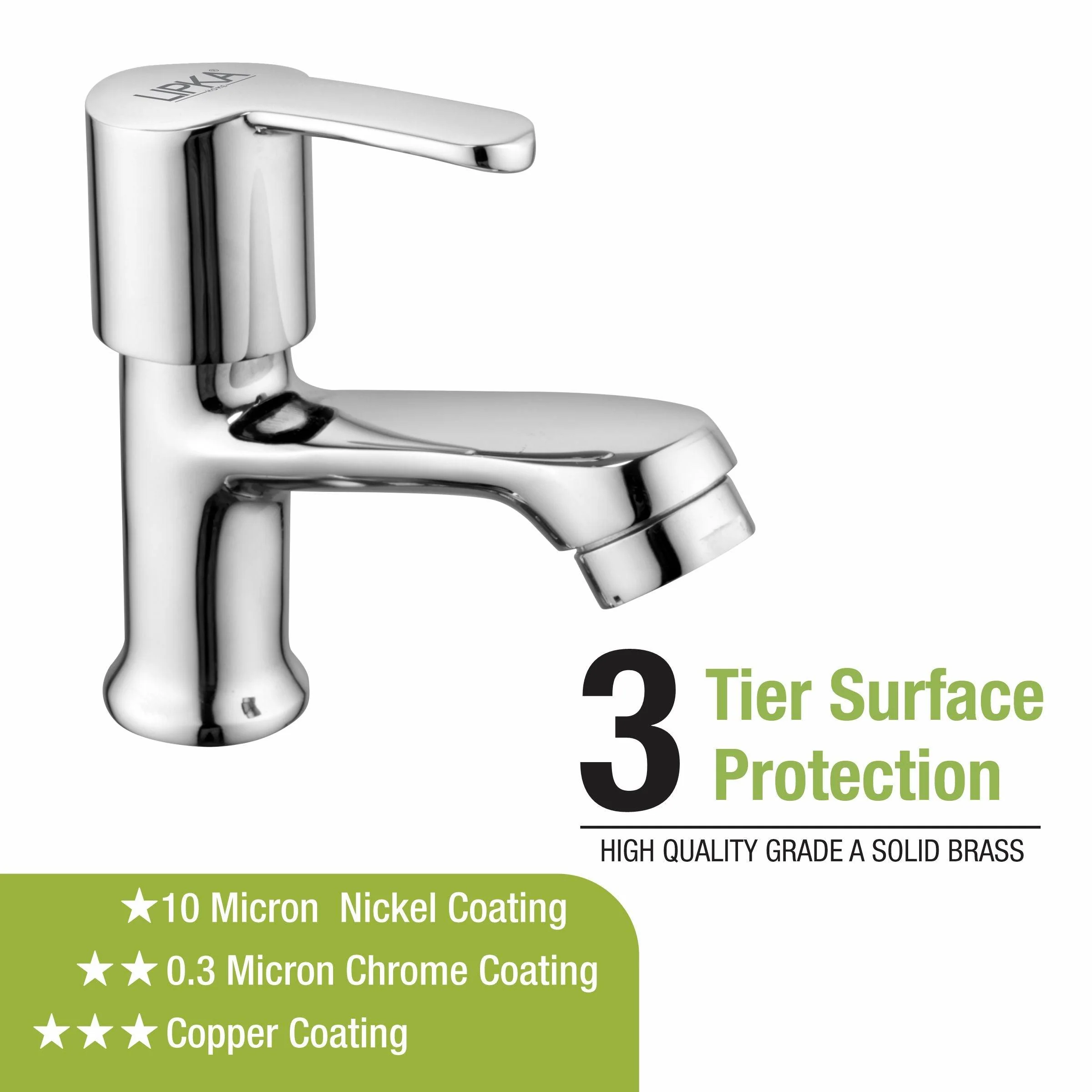 Frenk Pillar Tap Brass Faucet - LIPKA - Image 3