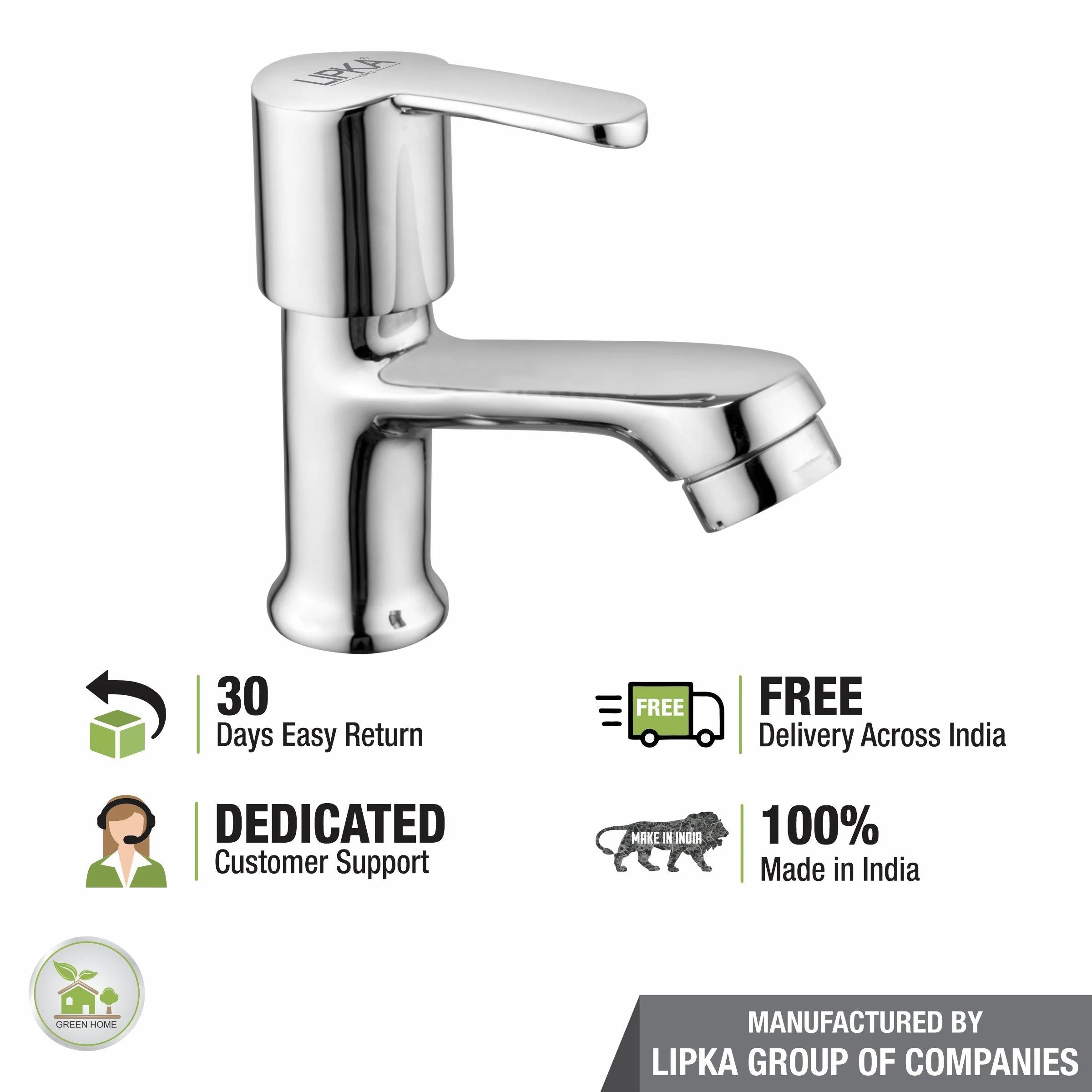 Frenk Pillar Tap Brass Faucet - LIPKA - Image 6