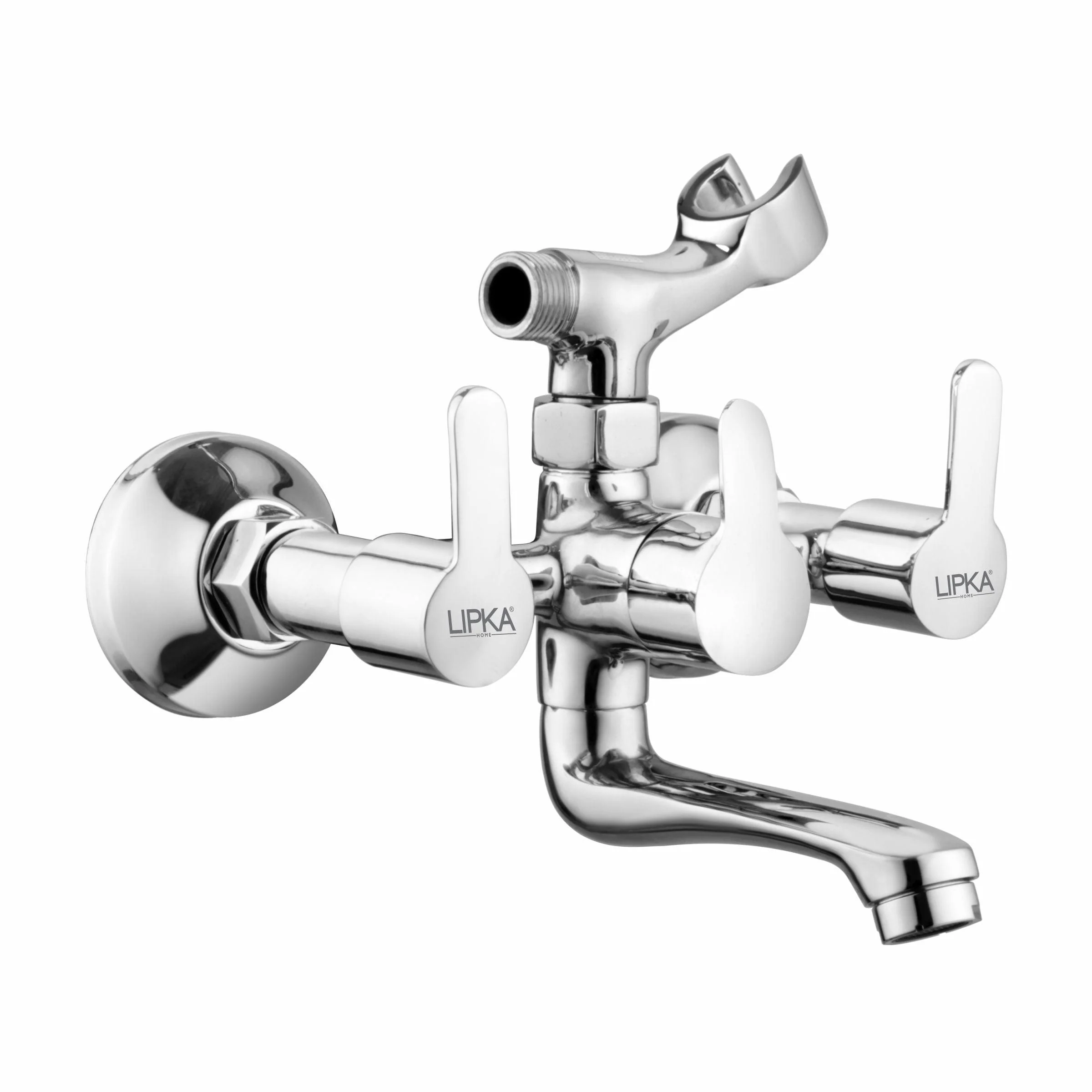 Frenk Telephonic Wall Mixer Brass Faucet with Crutch - LIPKA