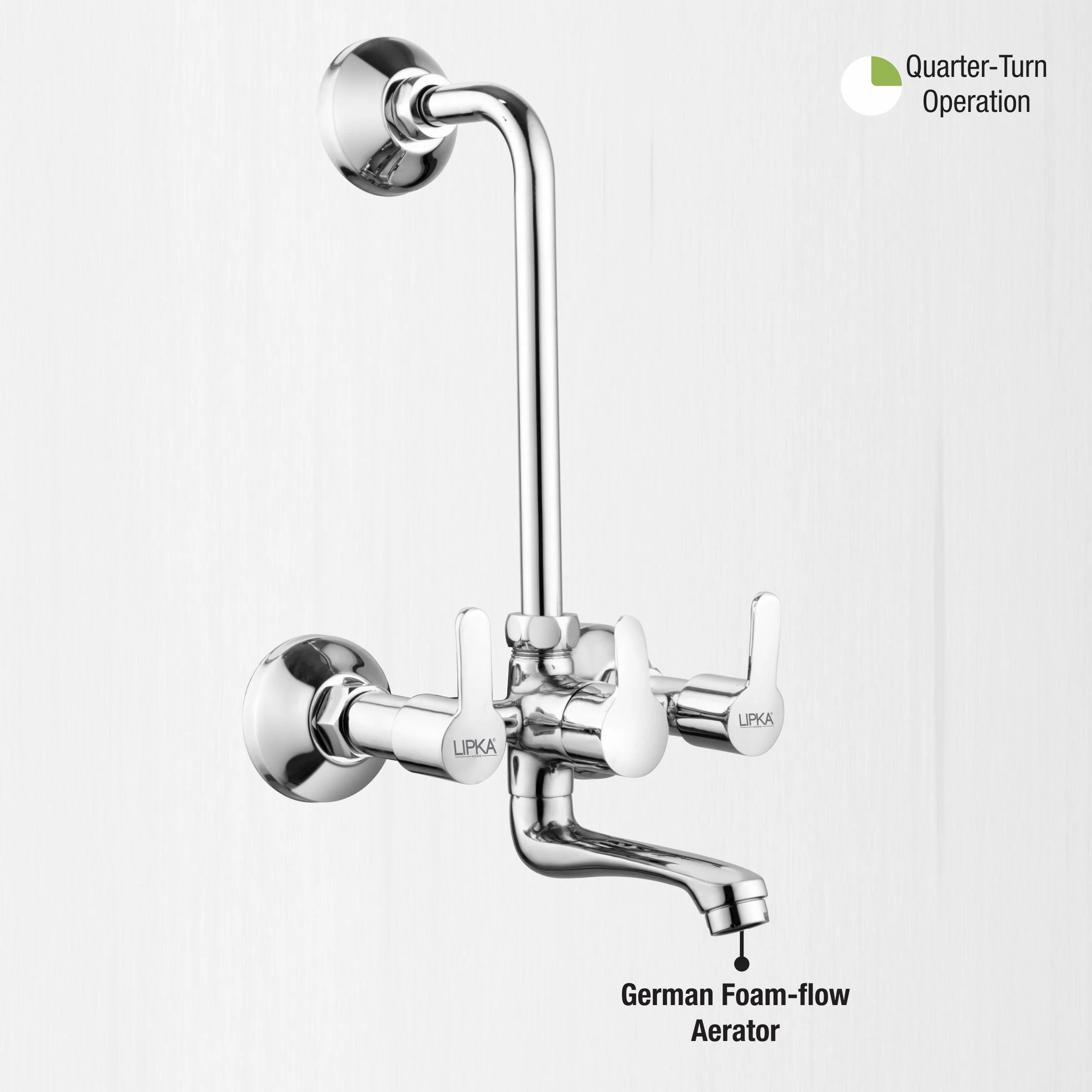 Frenk Wall Mixer with L Bend Faucet - LIPKA - Image 5