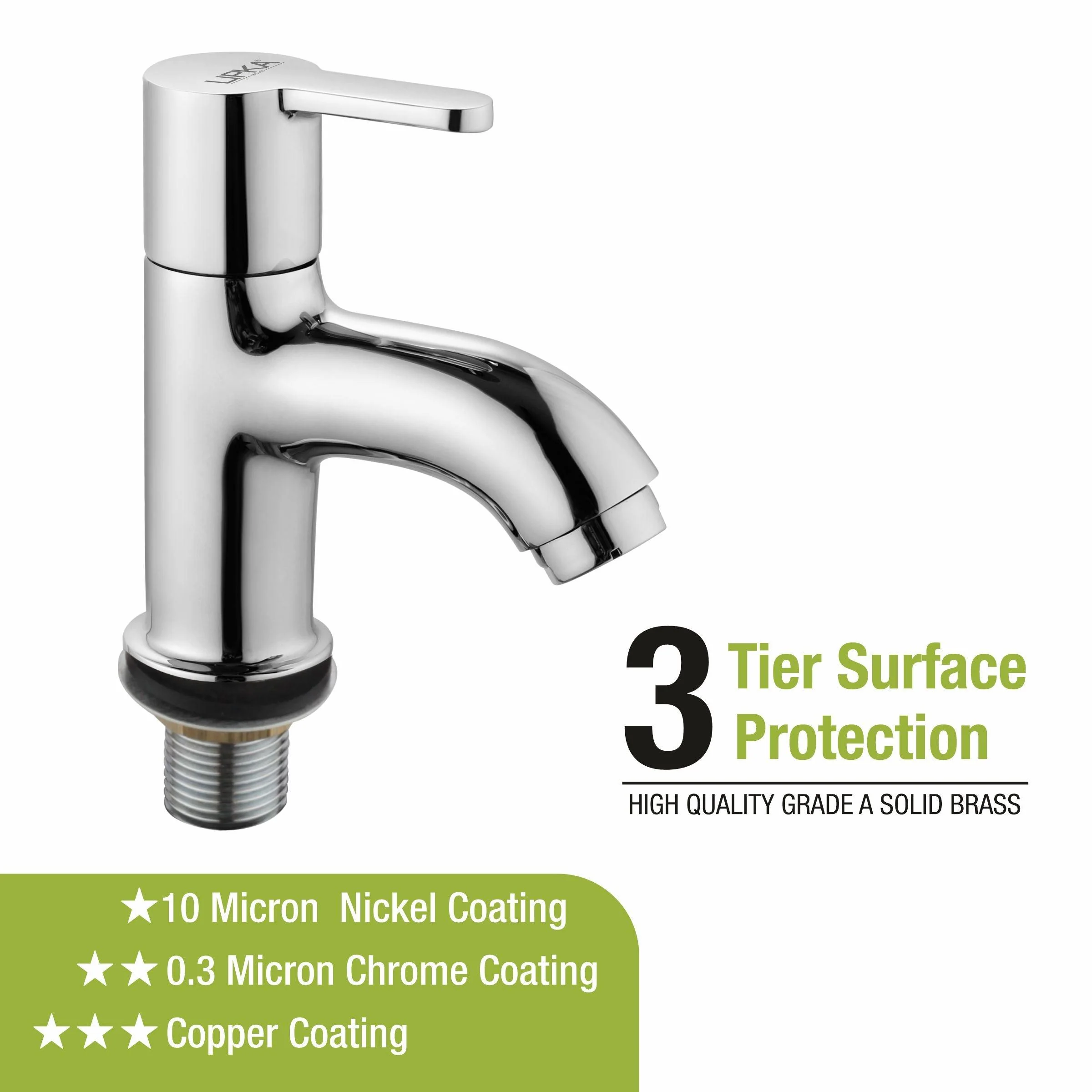 Fusion Pillar Tap Brass Faucet - LIPKA - Image 4