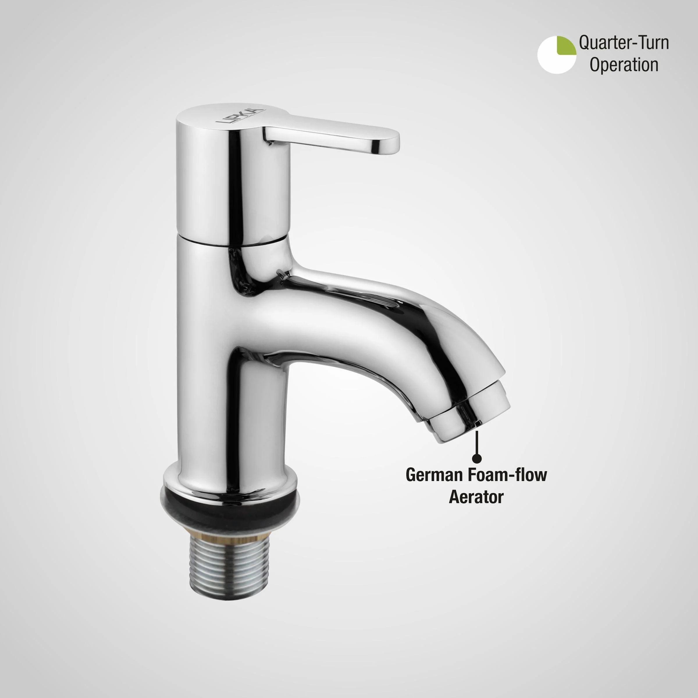 Fusion Pillar Tap Brass Faucet - LIPKA - Image 5