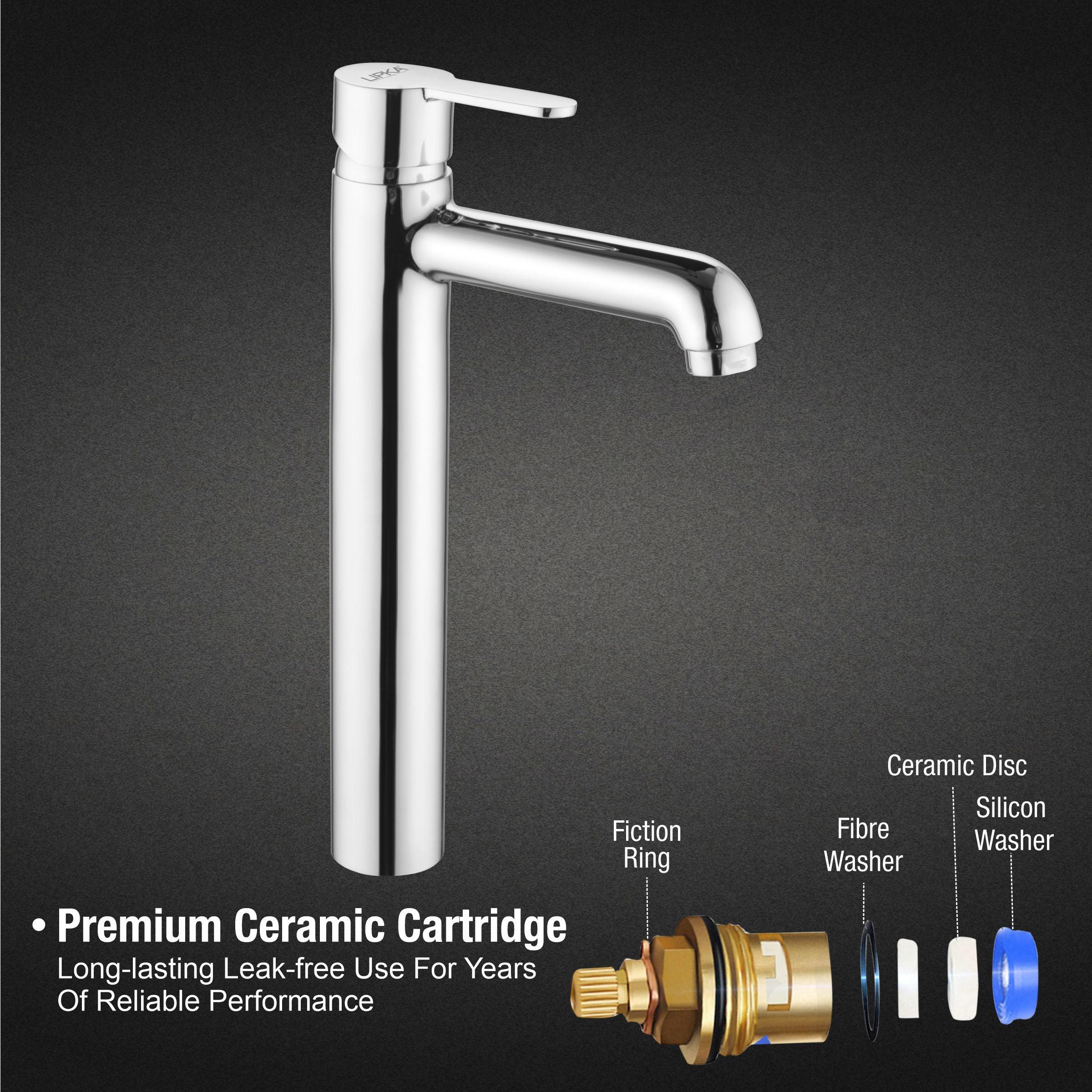 Fusion Single Lever Tall Body Basin Mixer Faucet - LIPKA - Image 3