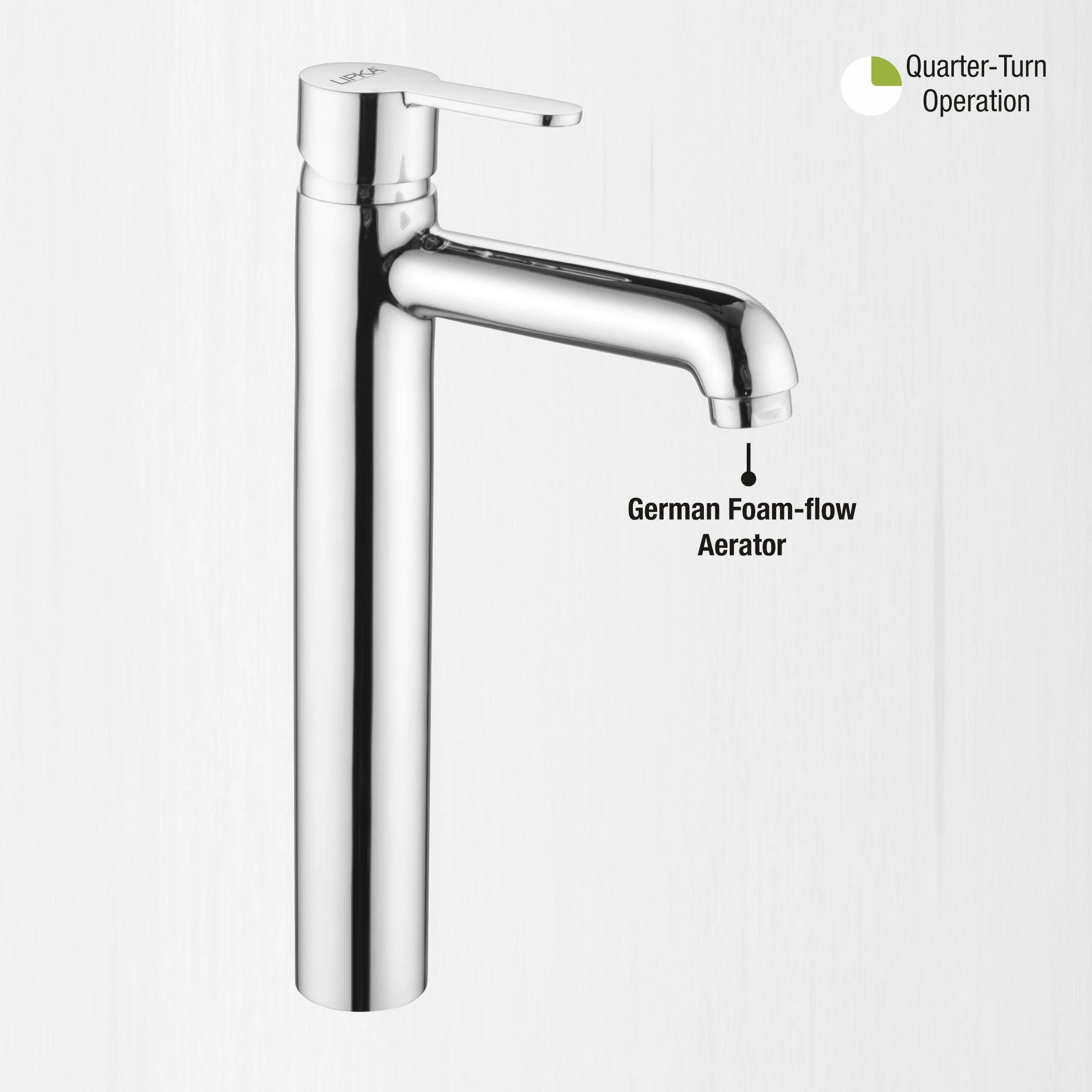 Fusion Single Lever Tall Body Basin Mixer Faucet - LIPKA - Image 5