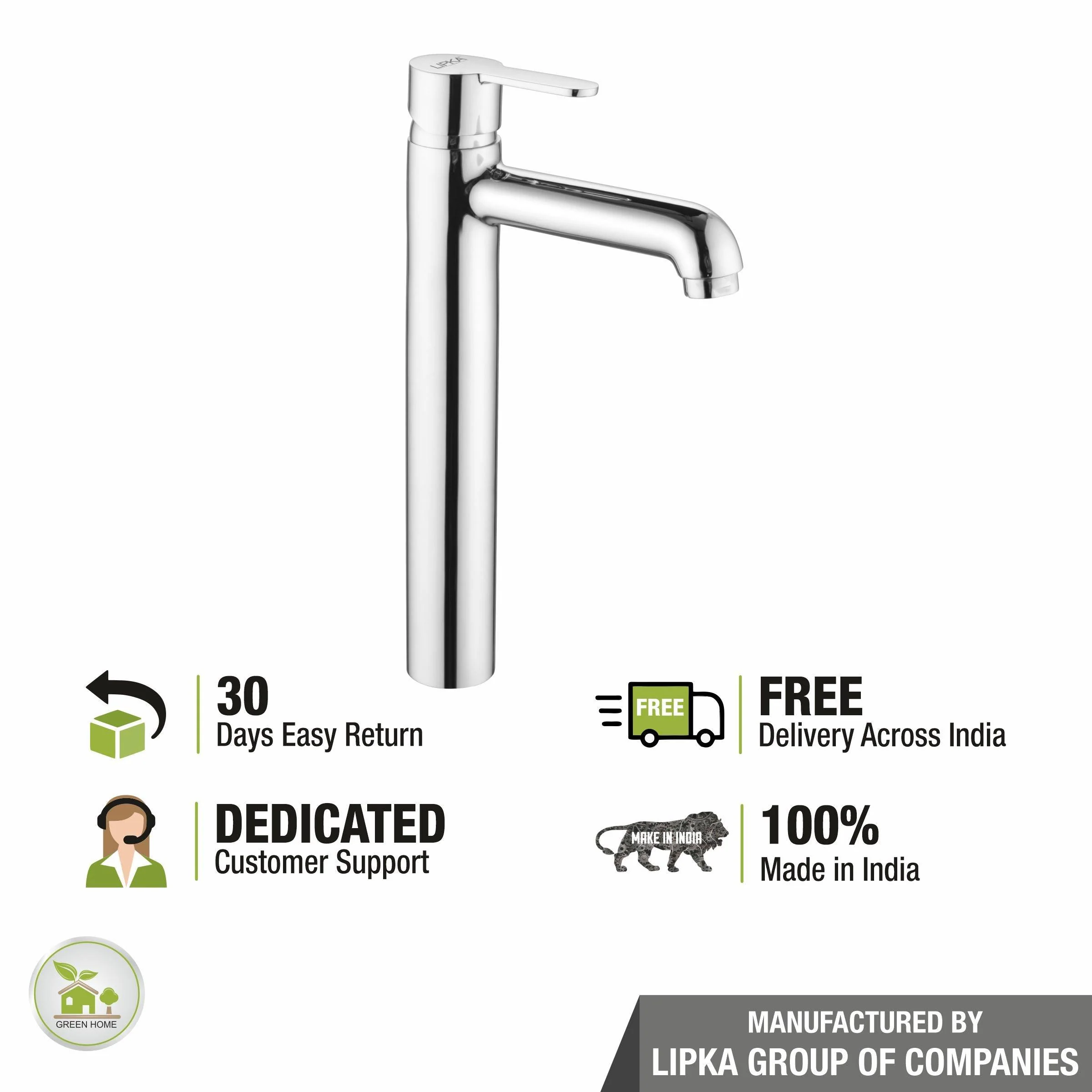 Fusion Single Lever Tall Body Basin Mixer Faucet - LIPKA - Image 6