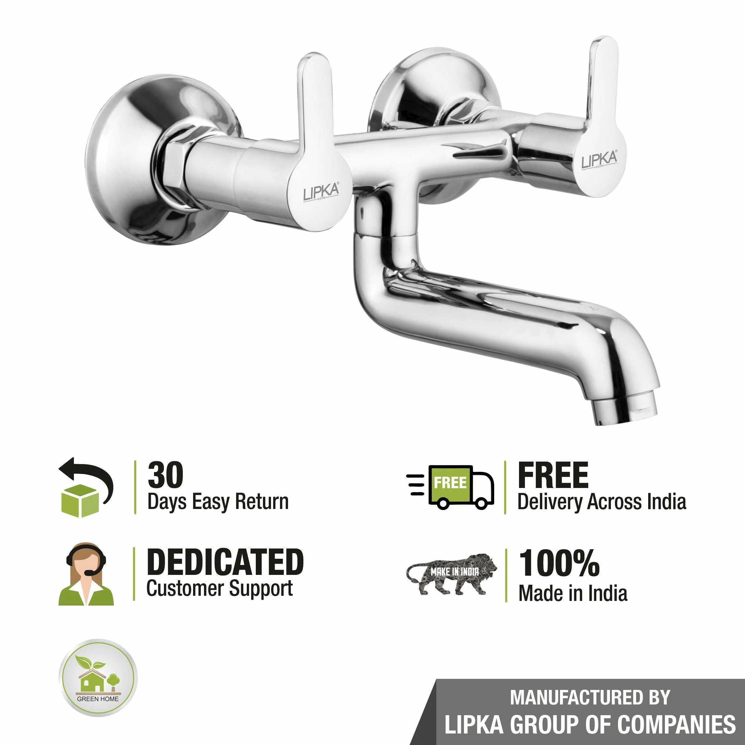Fusion  Wall Mixer Brass Faucet - LIPKA - Image 6