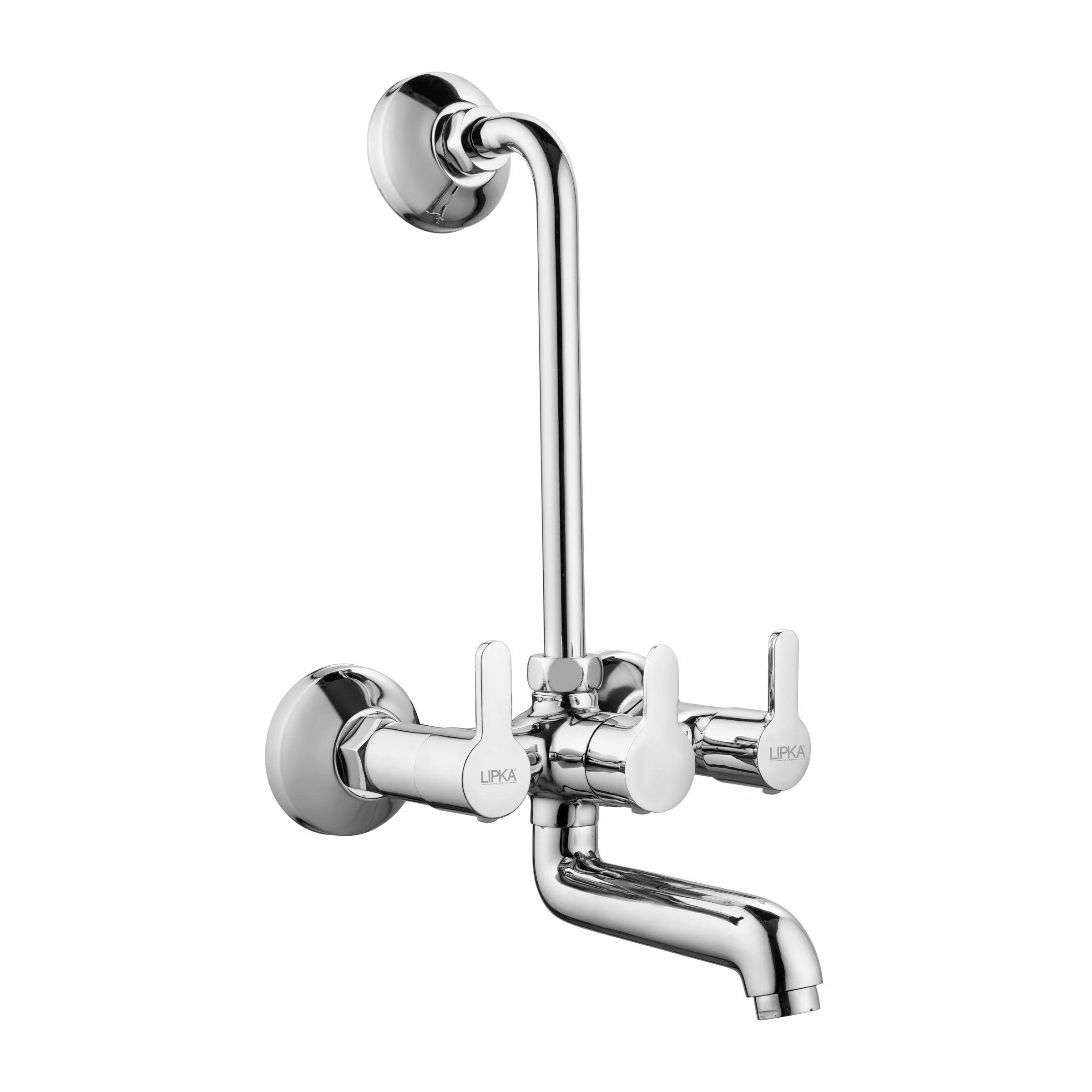 Fusion Wall Mixer Brass Faucet with L Bend - LIPKA