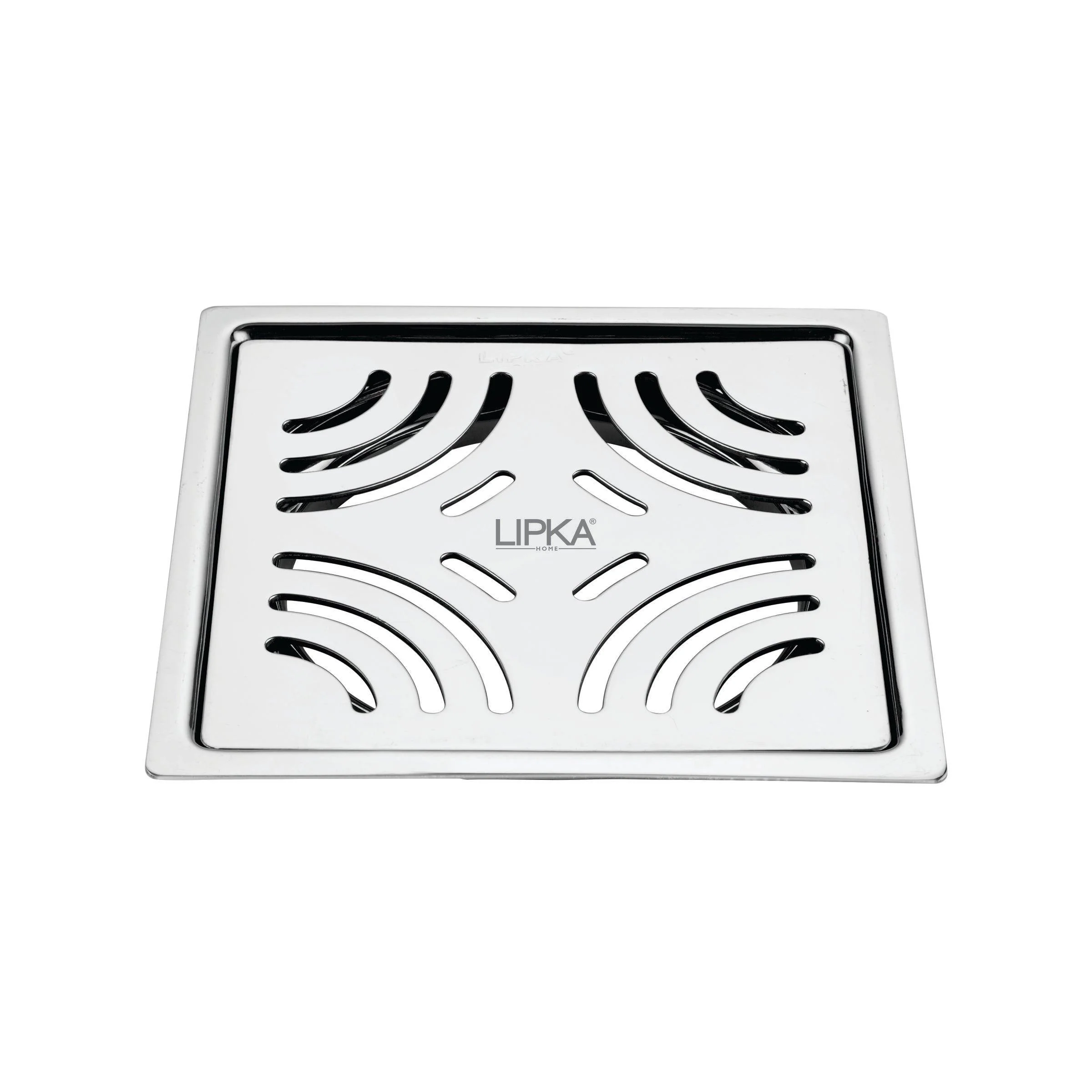 Gamma Deluxe Square Flat Cut Floor Drain (5 x 5 Inches) - LIPKA