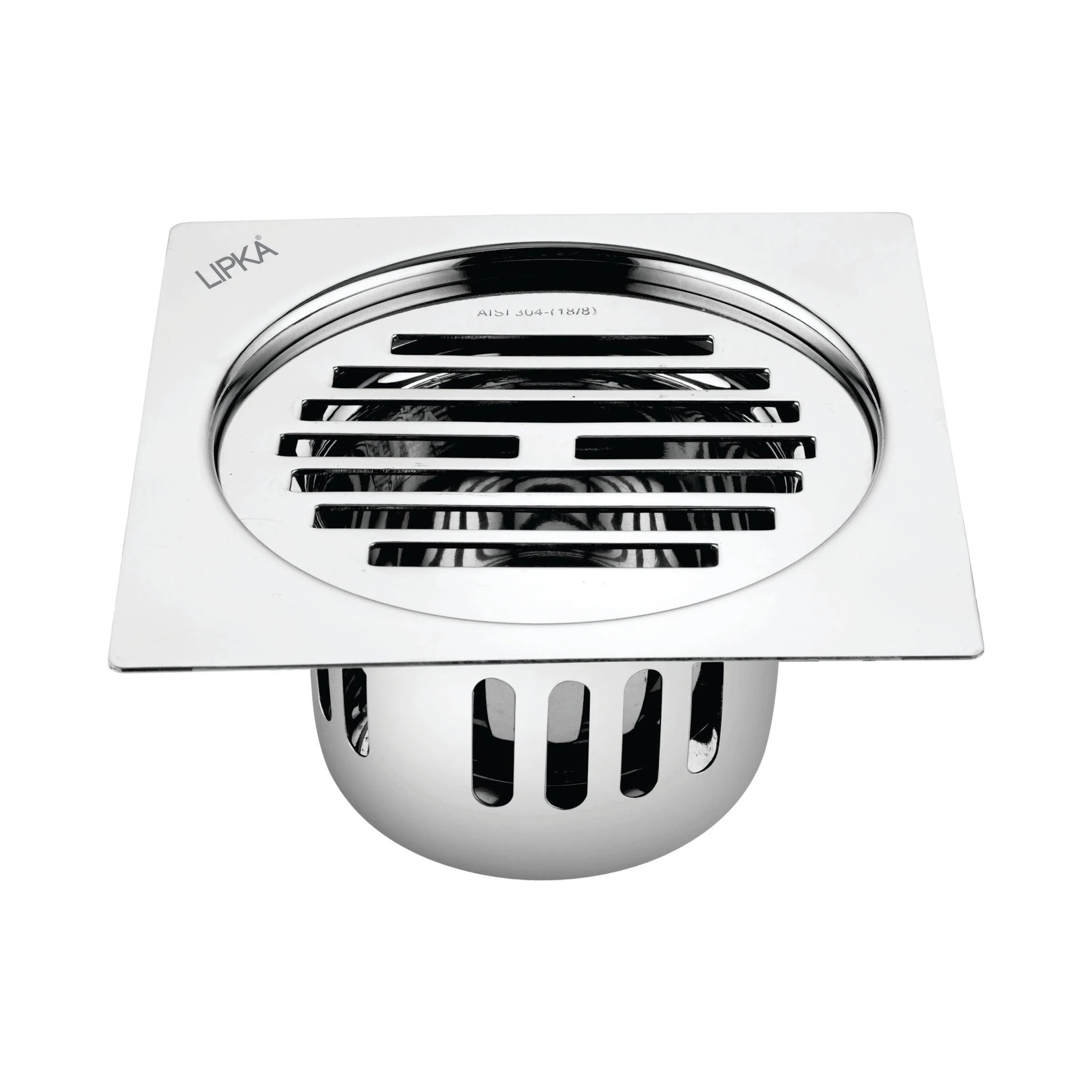 Golden Classic Jali Square Flat Cut Floor Drain (6 x 6 Inches) with Cockroach Trap - LIPKA