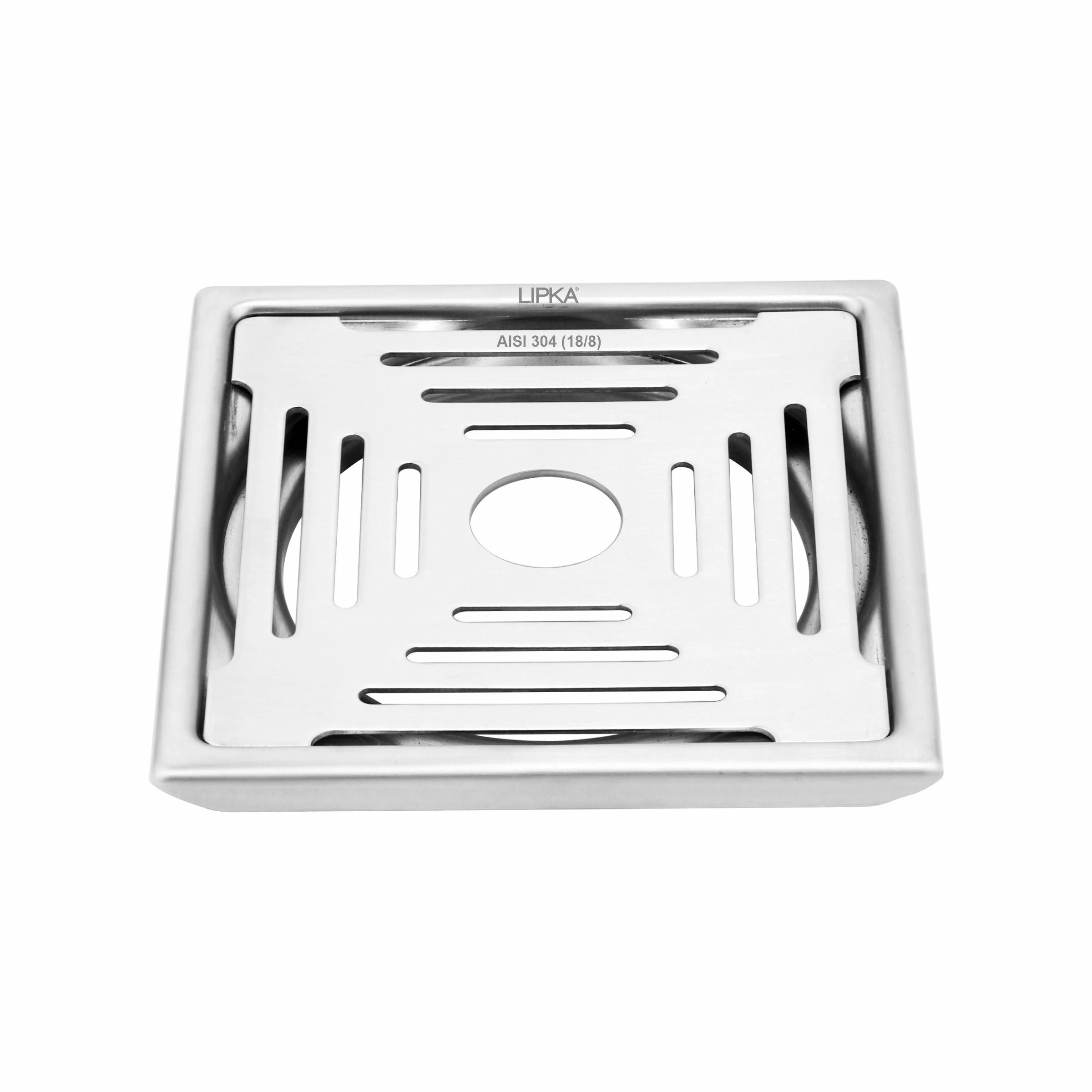 Green Exclusive Square Floor Drain (6 x 6 Inches) with Hole - LIPKA