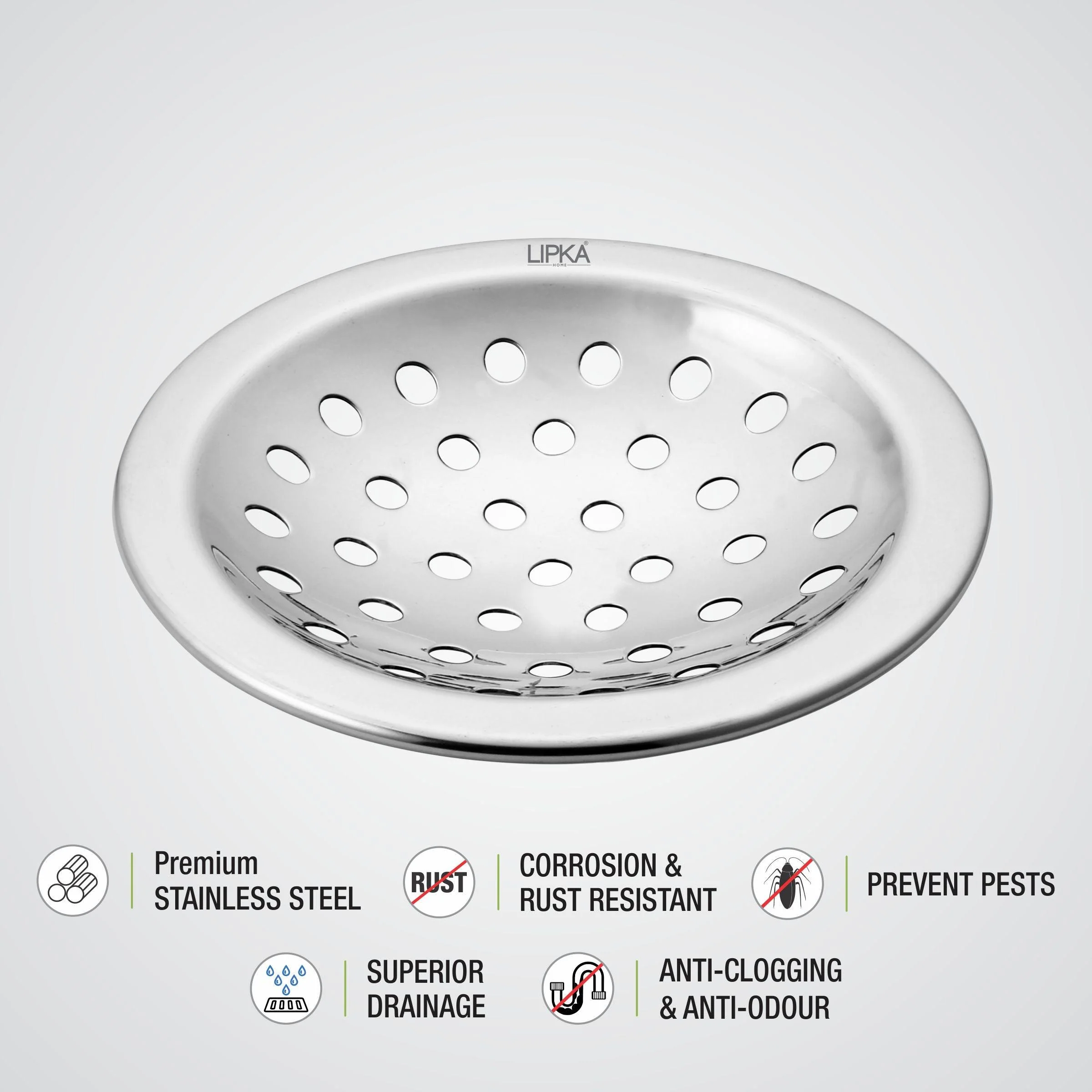 Heavy Snow Round Floor Drain (4 Inches) - LIPKA - Image 3
