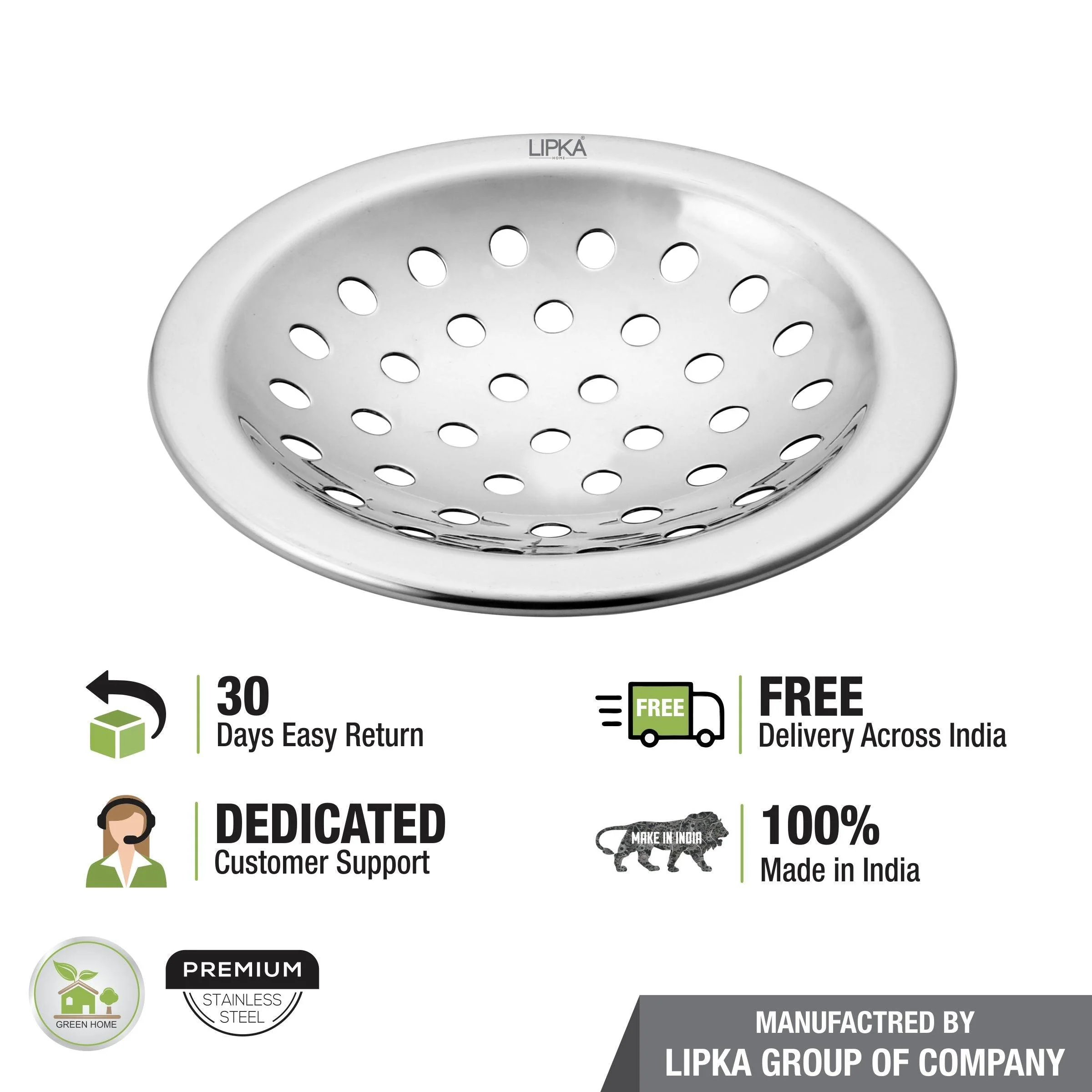 Heavy Snow Round Floor Drain (4 Inches) - LIPKA - Image 4