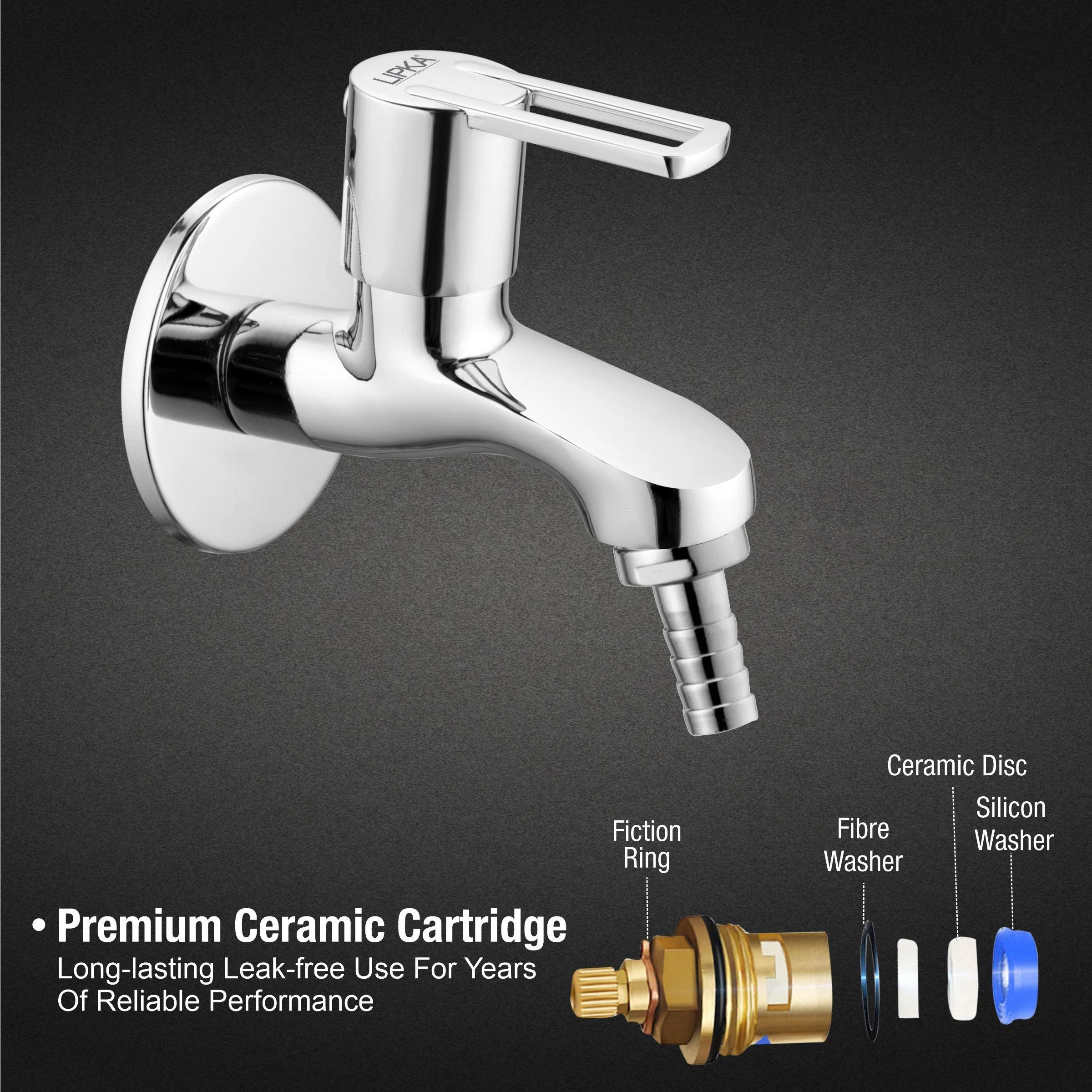 Kube Nozzle Bib Tap Brass Faucet - LIPKA - Image 3