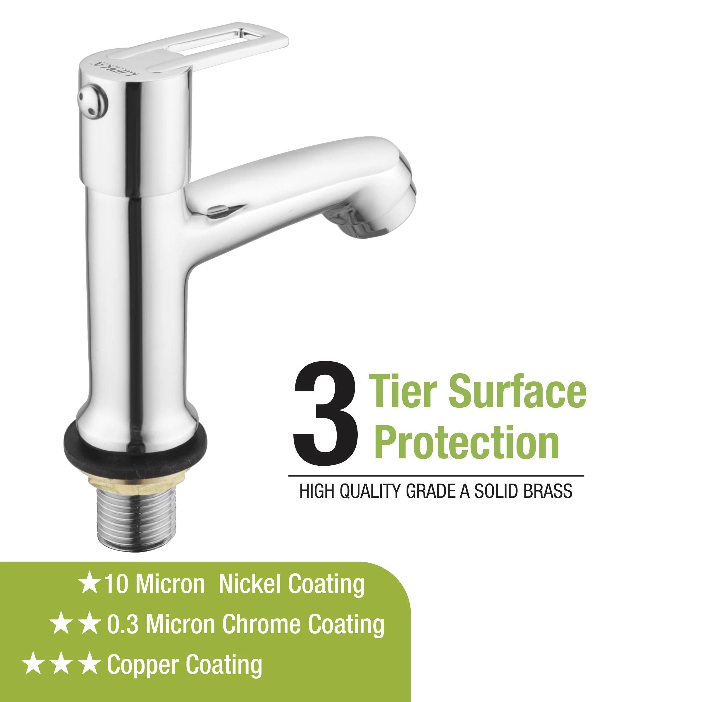 Kube Pillar Tap Brass Faucet - LIPKA - Image 4