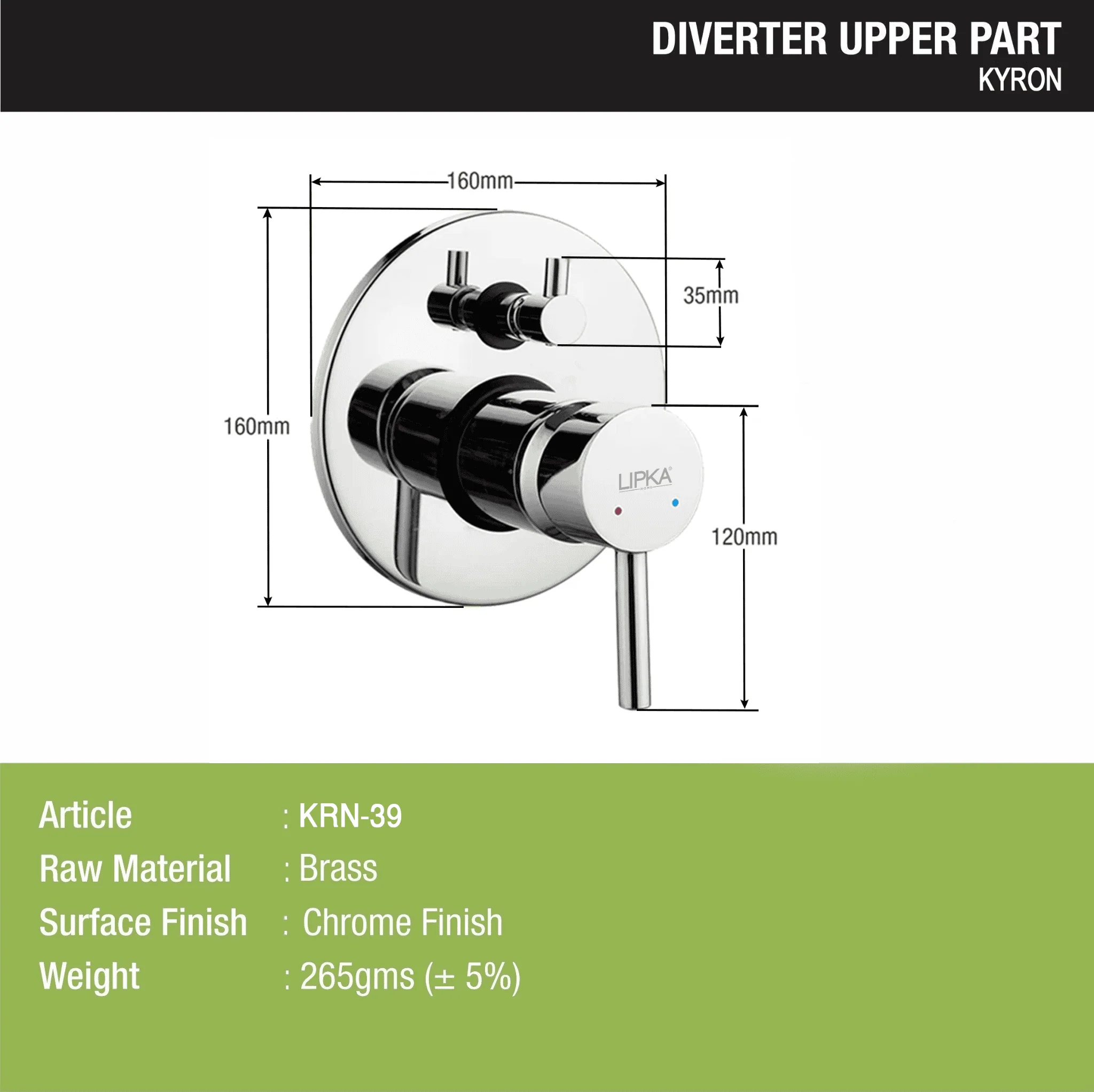 Kyron Diverter Upper Part - LIPKA - Image 2