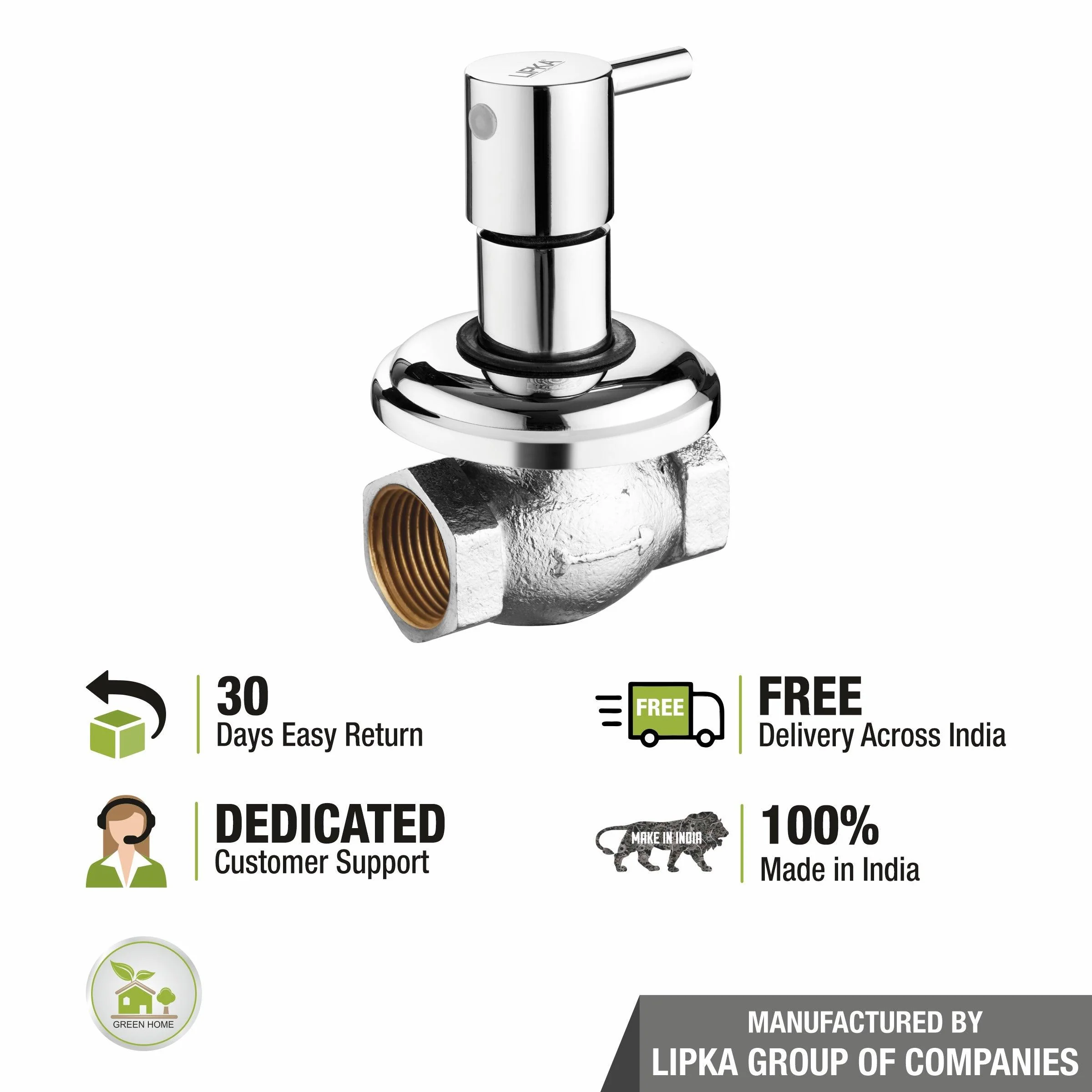 Kyron Flush Cock 25mm Brass Faucet - LIPKA - Image 5