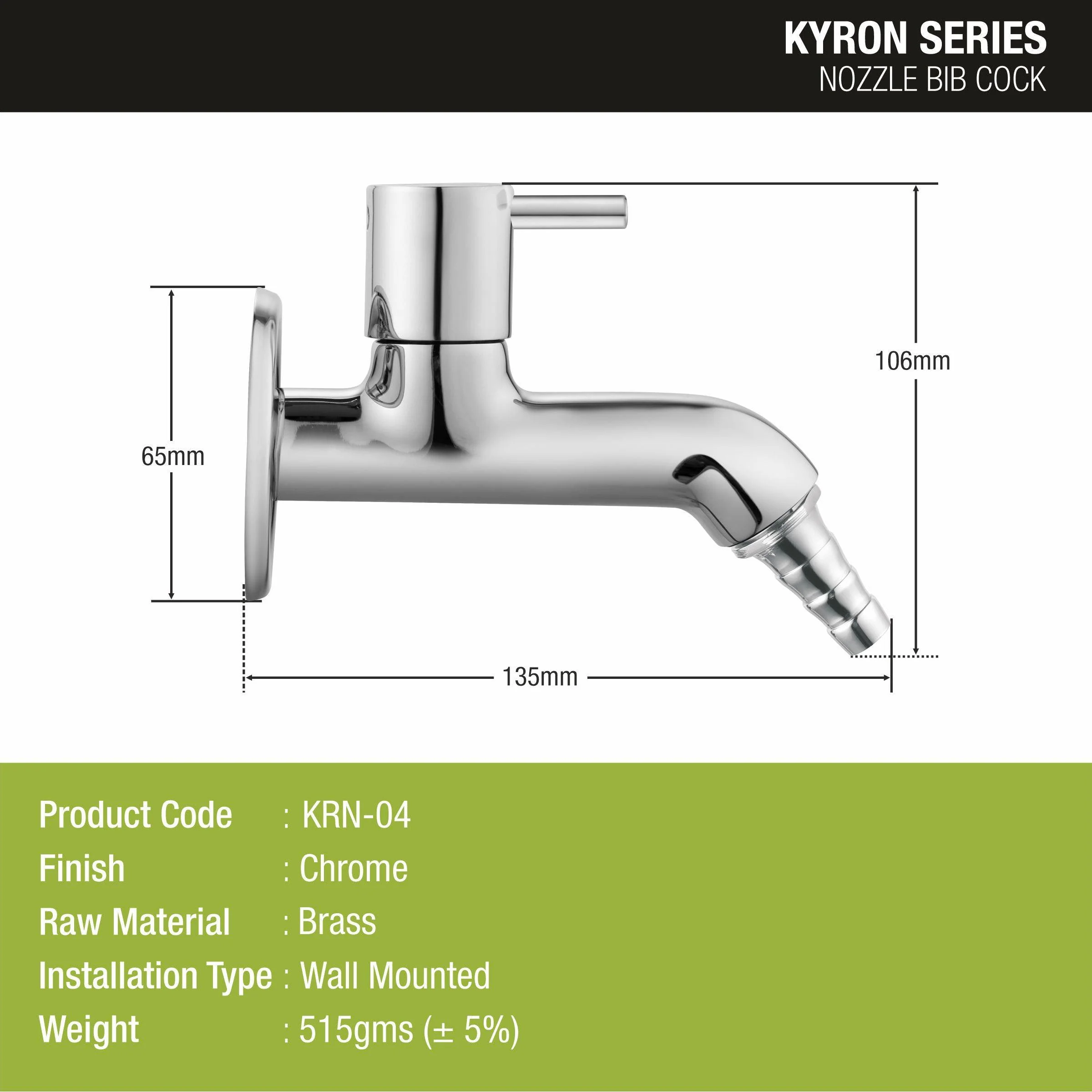 Kyron Nozzle Bib Tap Brass Faucet - LIPKA - Image 2
