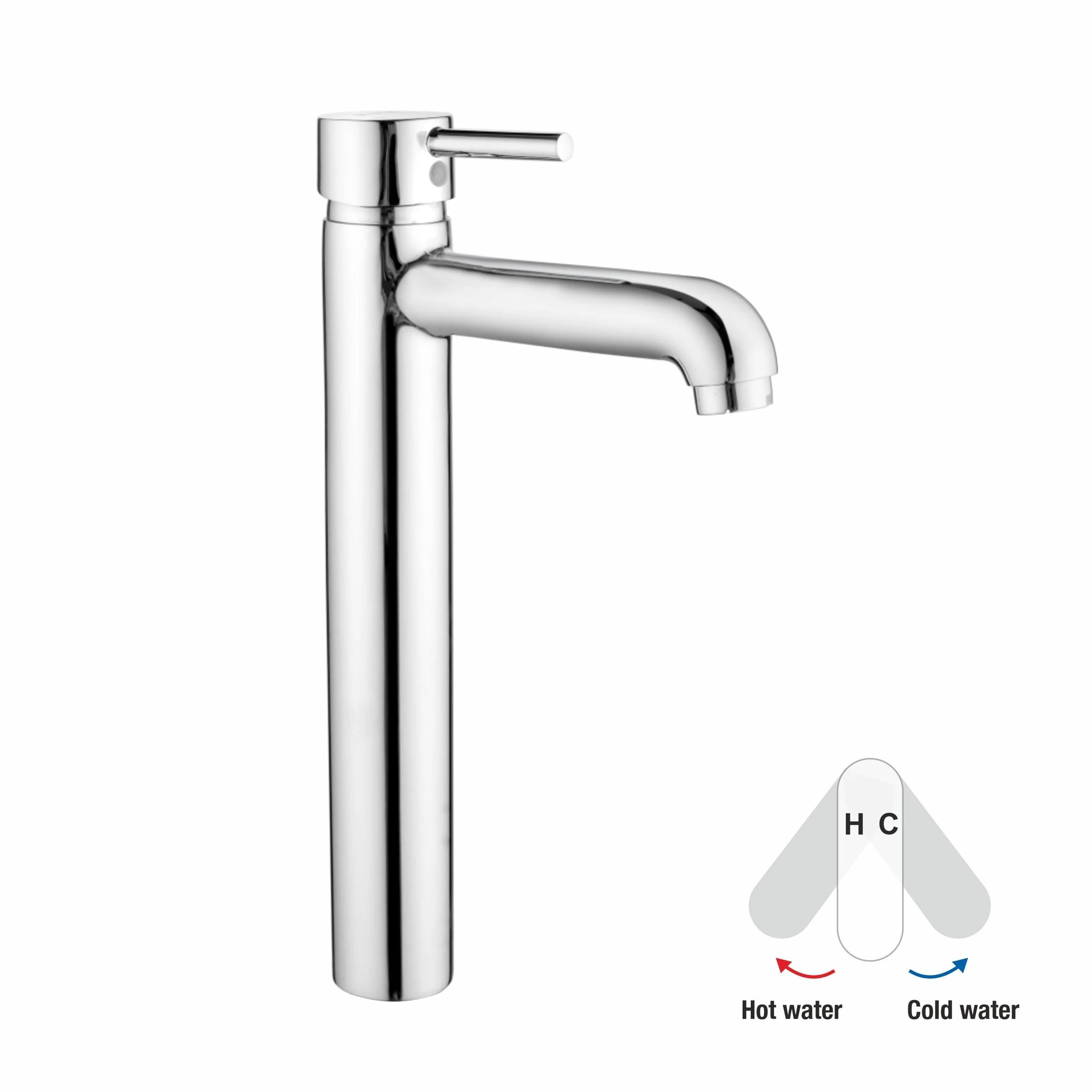 Kyron Single Lever Tall Body Basin Mixer Faucet - LIPKA