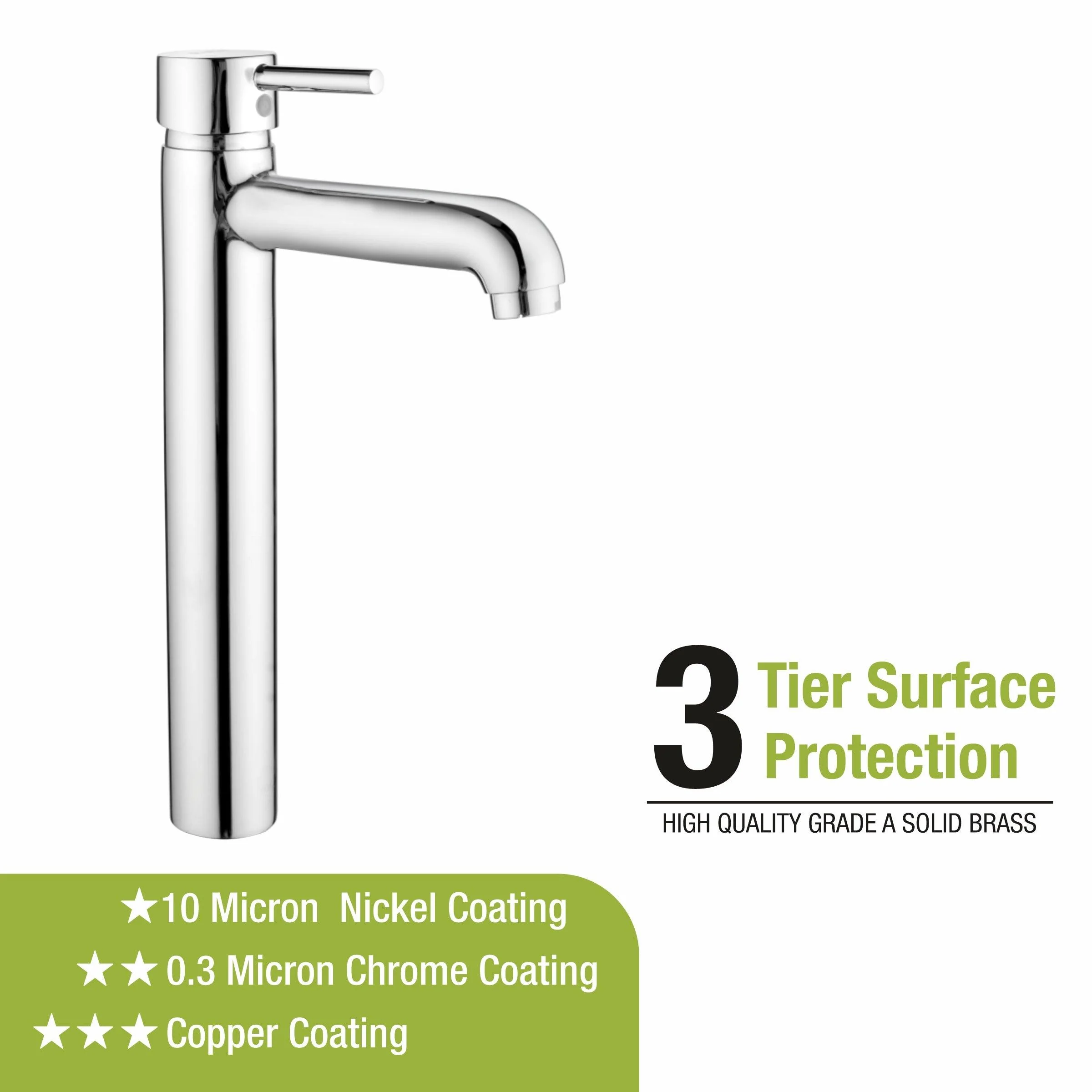 Kyron Single Lever Tall Body Basin Mixer Faucet - LIPKA - Image 5