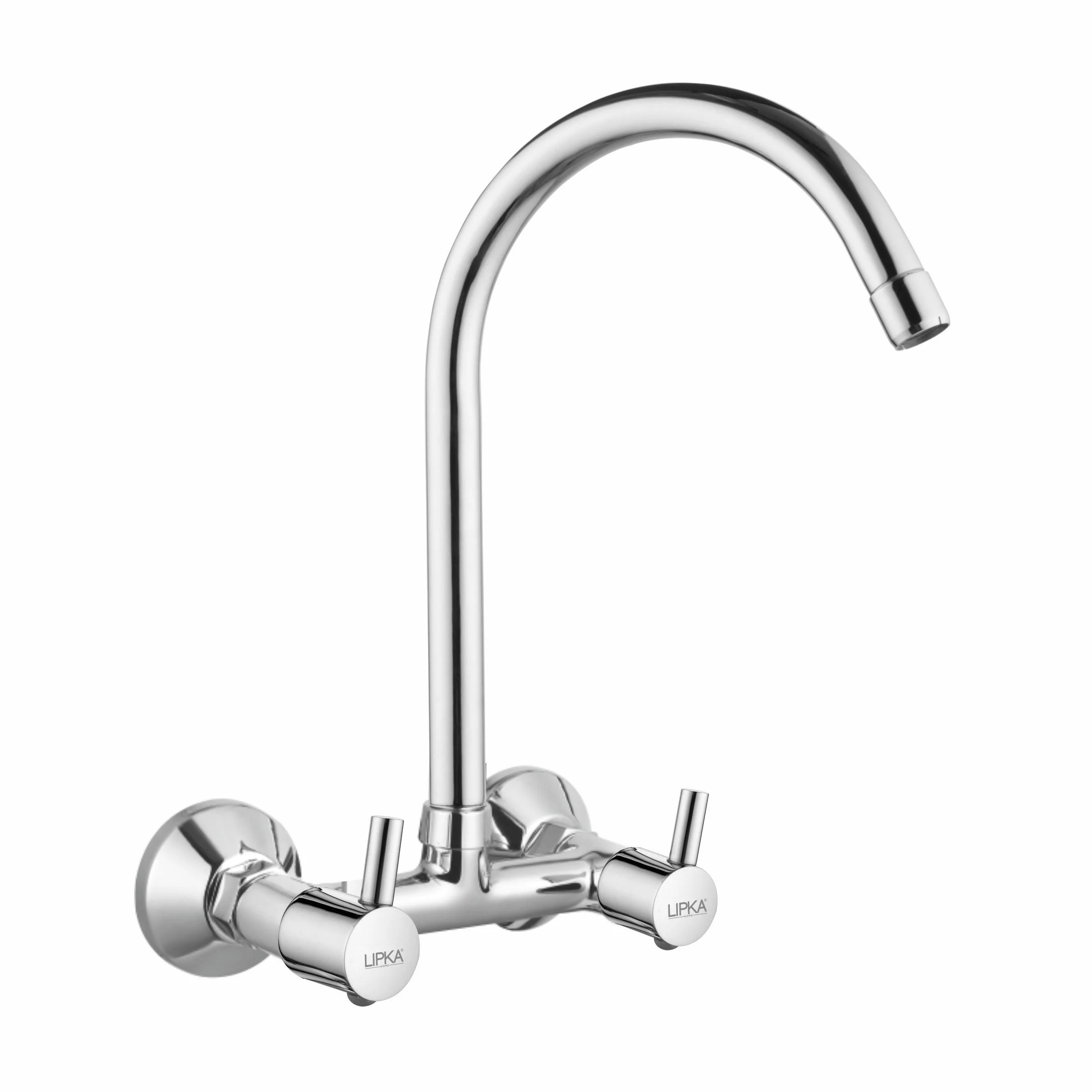 Kyron Sink Mixer Brass Faucet with Round Swivel Spout (20 Inches) - LIPKA