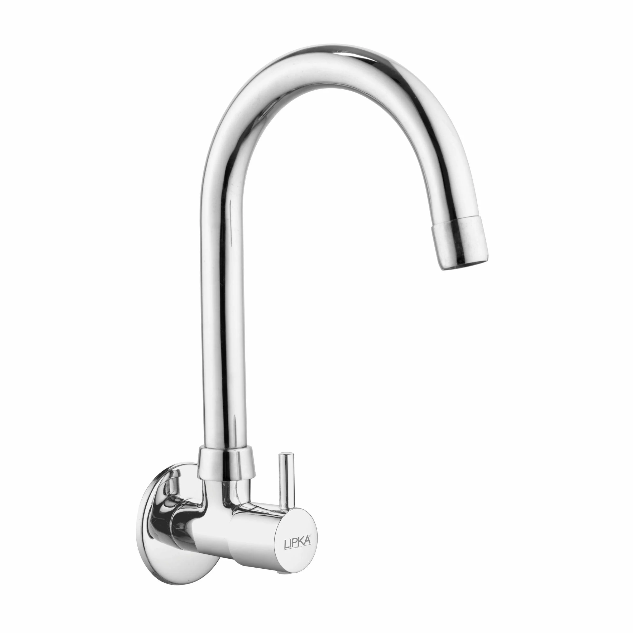 Kyron Sink Tap Brass Faucet with Round Swivel Spout (15 Inches) - LIPKA