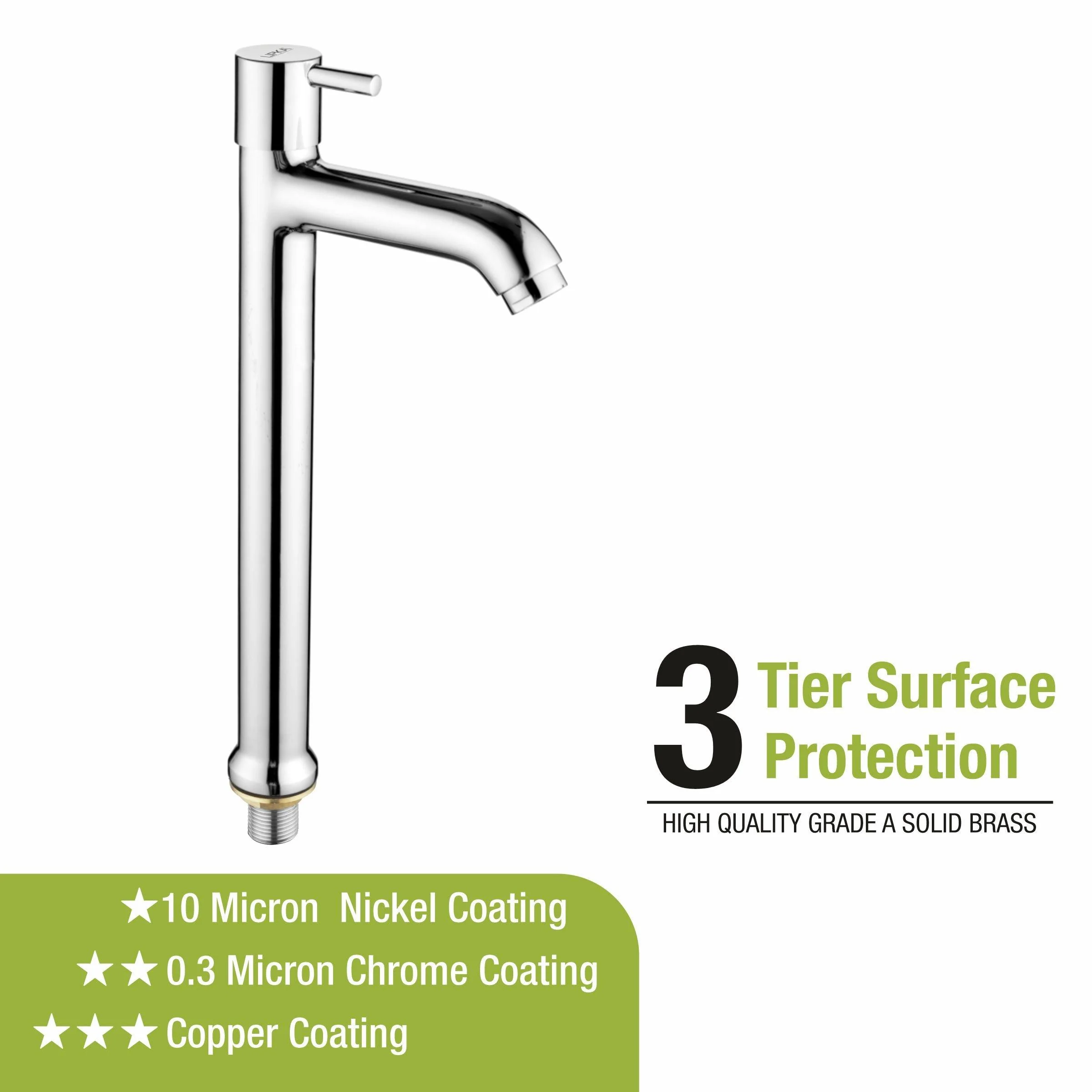 Kyron Tall Body Pillar Tap Faucet- LIPKA - Image 5