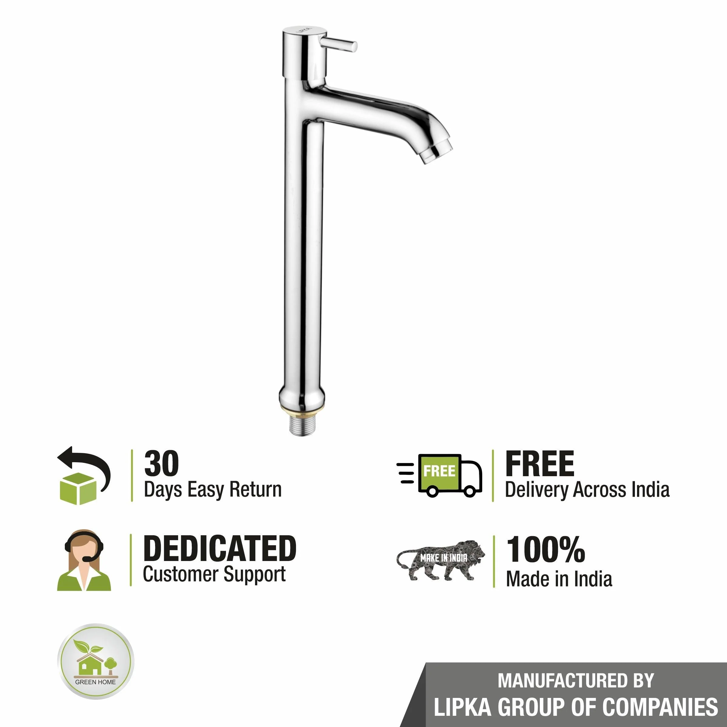 Kyron Tall Body Pillar Tap Faucet- LIPKA - Image 8
