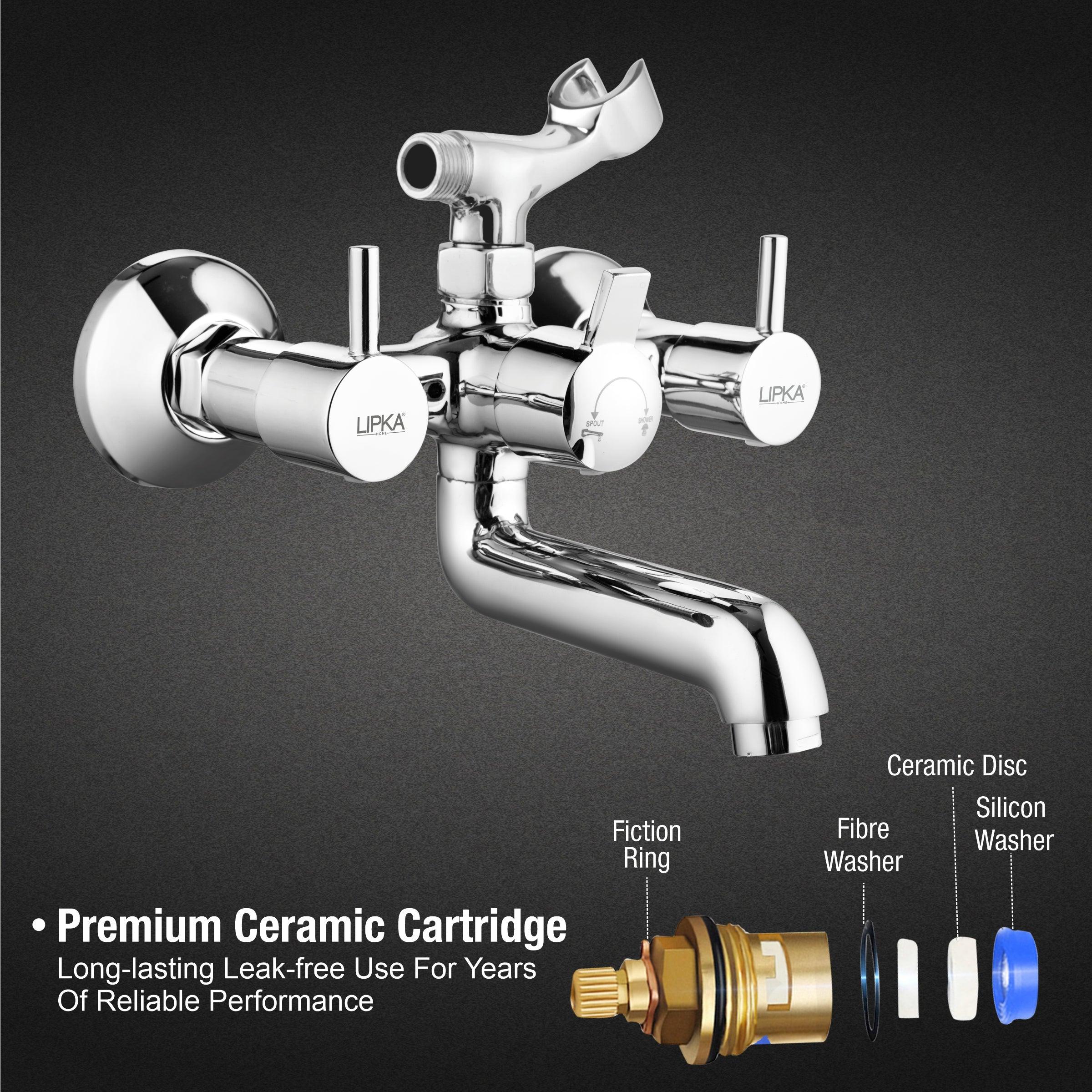 Kyron Telephonic Wall Mixer Brass Faucet - LIPKA - Image 3