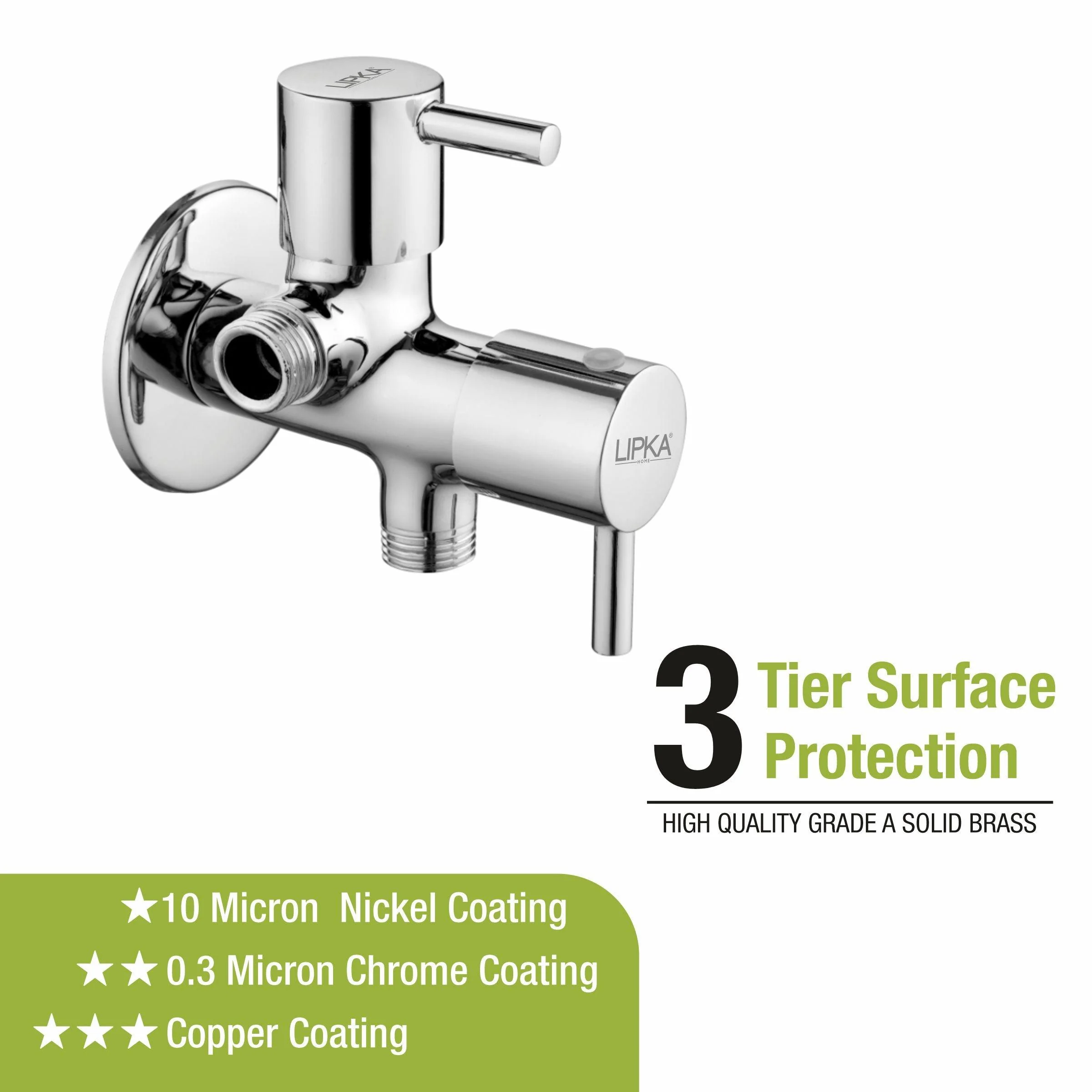 Kyron Two Way Angle Valve Faucet (Double Handle) - LIPKA - Image 4