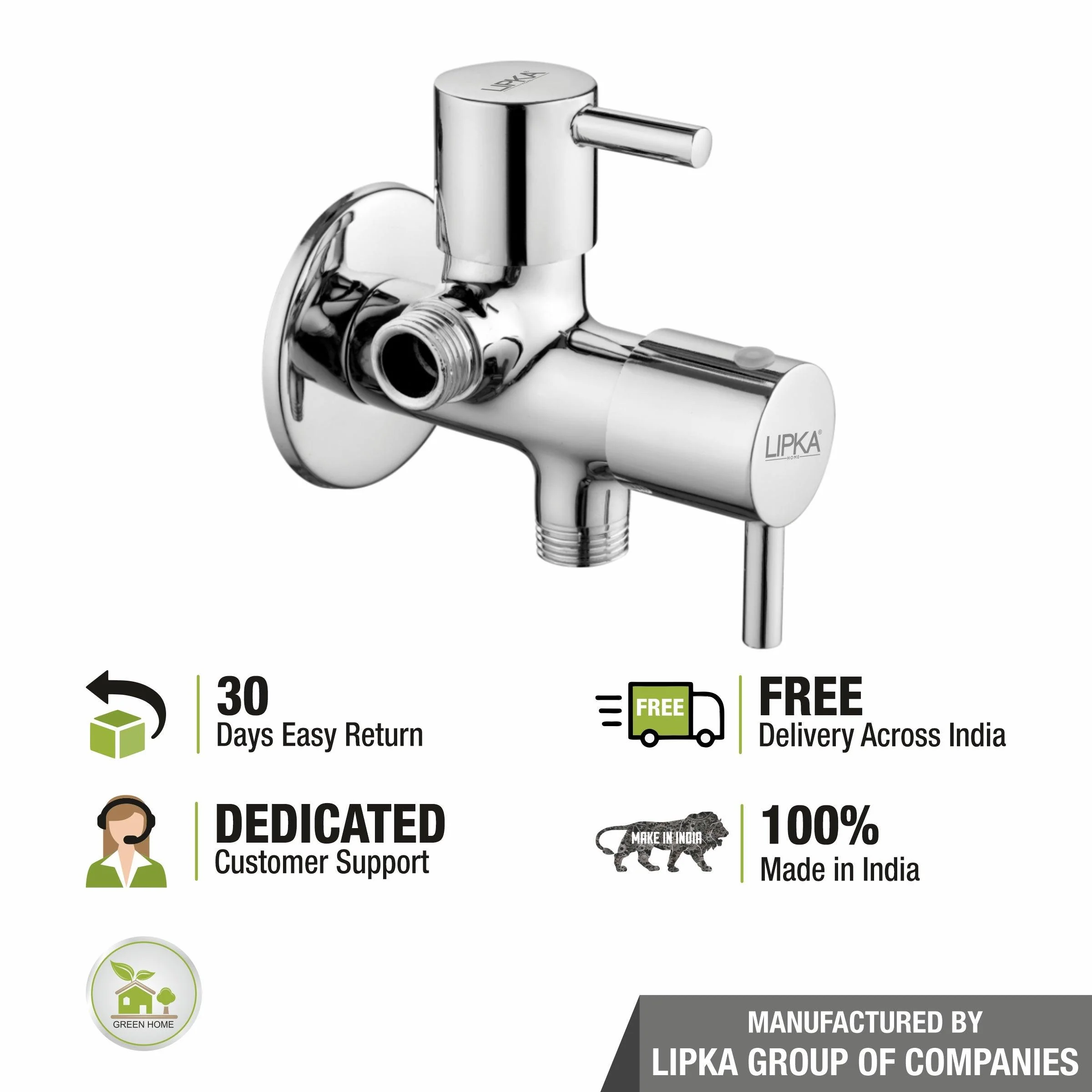 Kyron Two Way Angle Valve Faucet (Double Handle) - LIPKA - Image 6