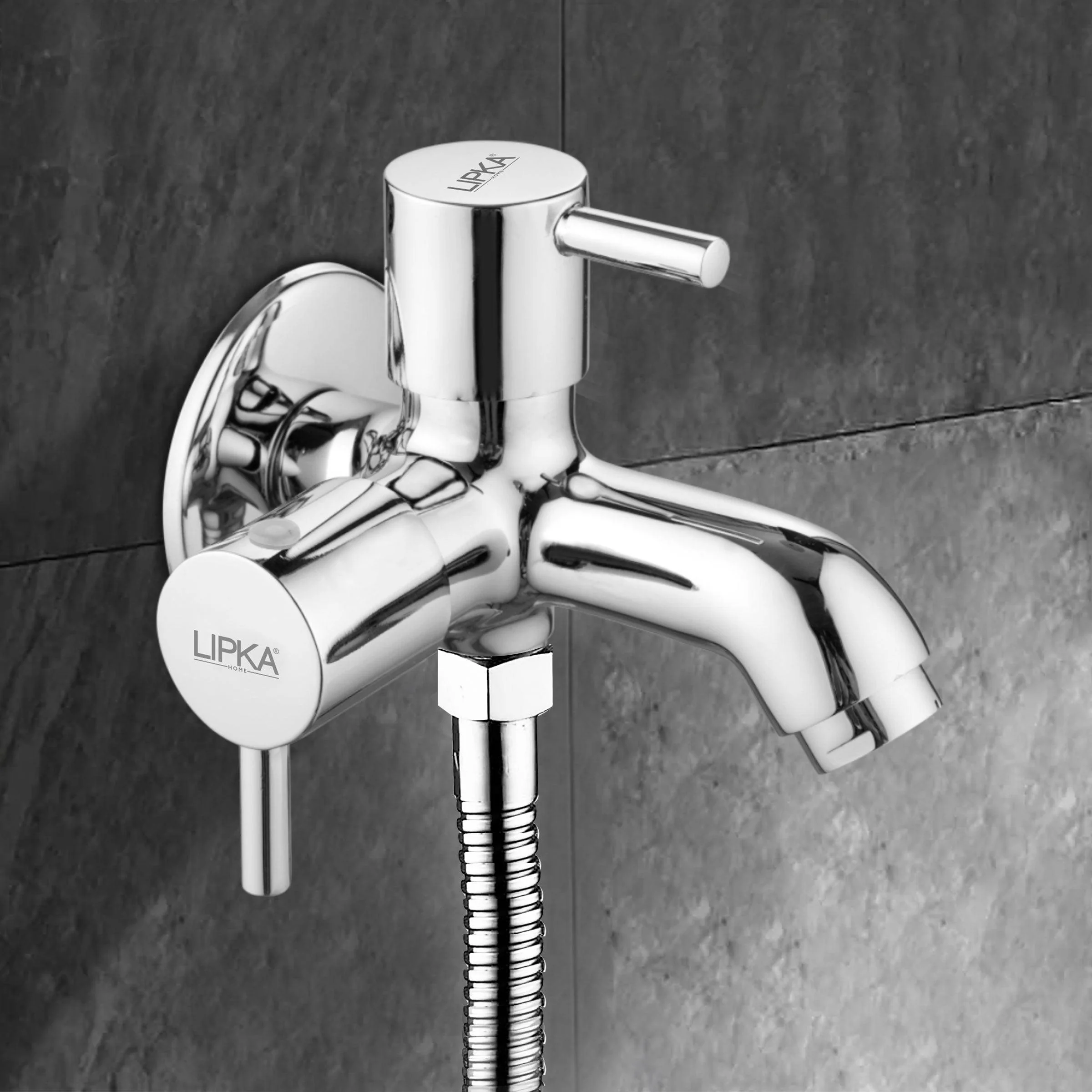 Kyron Two Way Bib Tap Brass Faucet (Double Handle) - LIPKA - Image 6