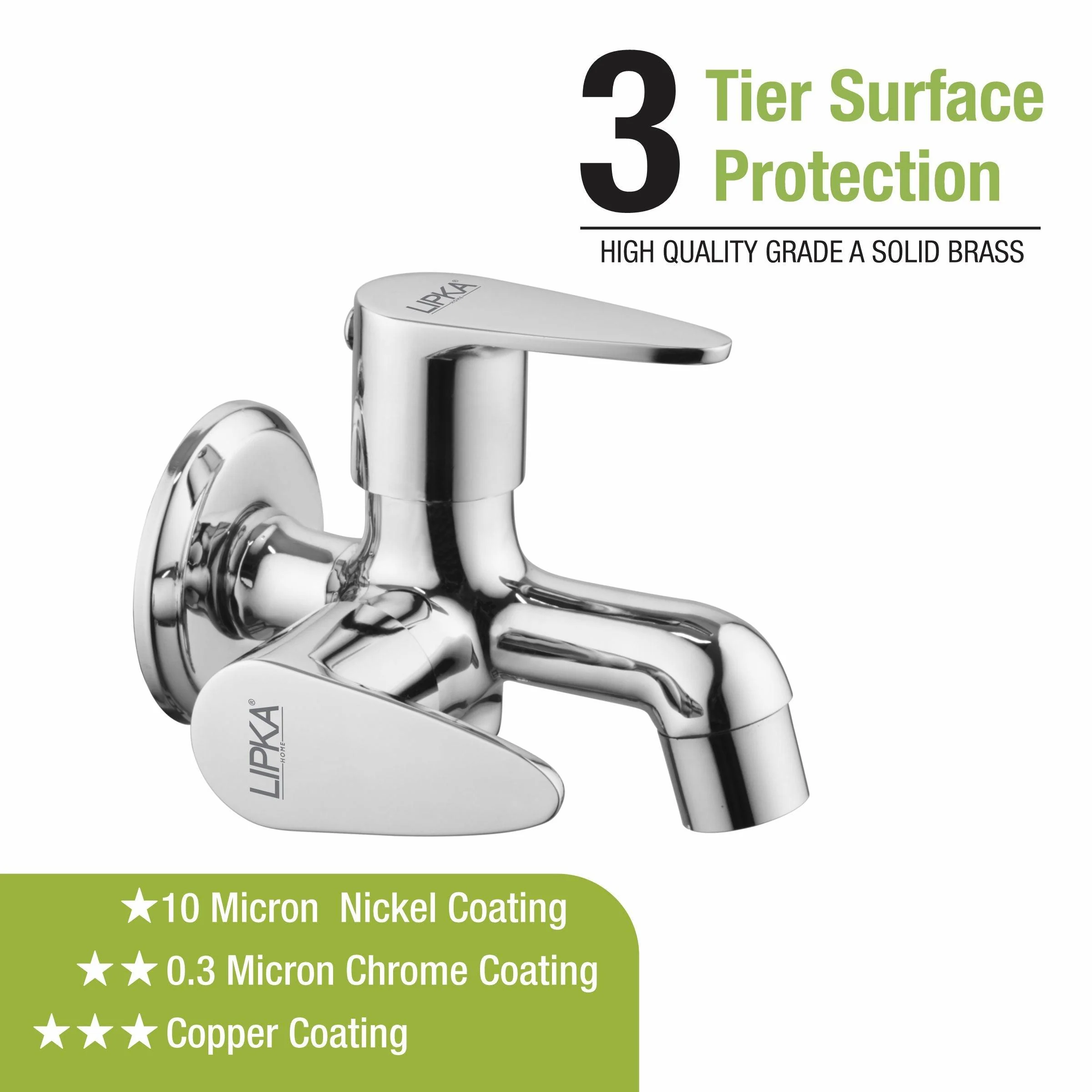 Lava Two Way Bib Tap Brass Faucet (Double Handle) - LIPKA - Image 4