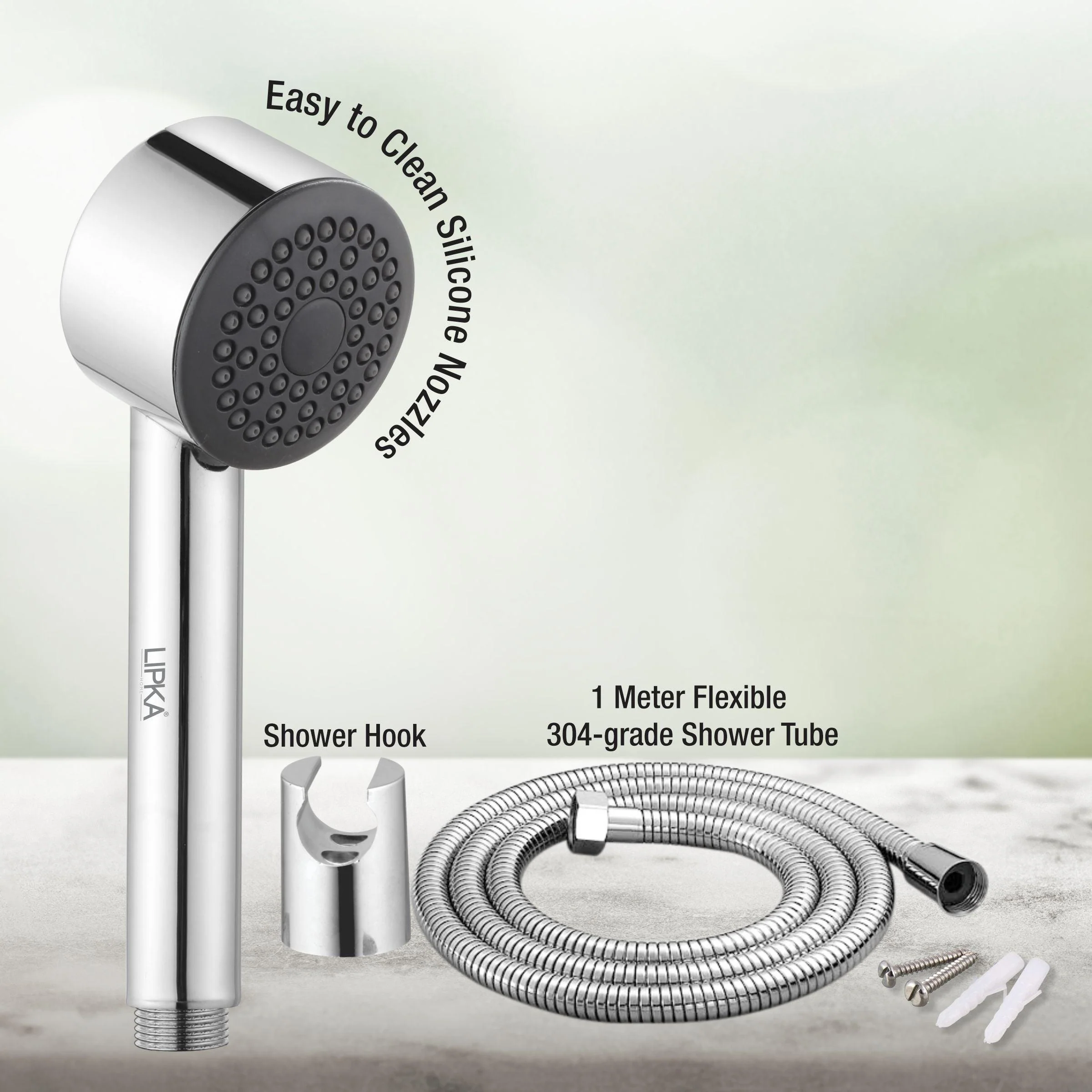 Legend Hand Shower  with Wall Hook & 304-Grade Shower Tube - LIPKA - Image 3
