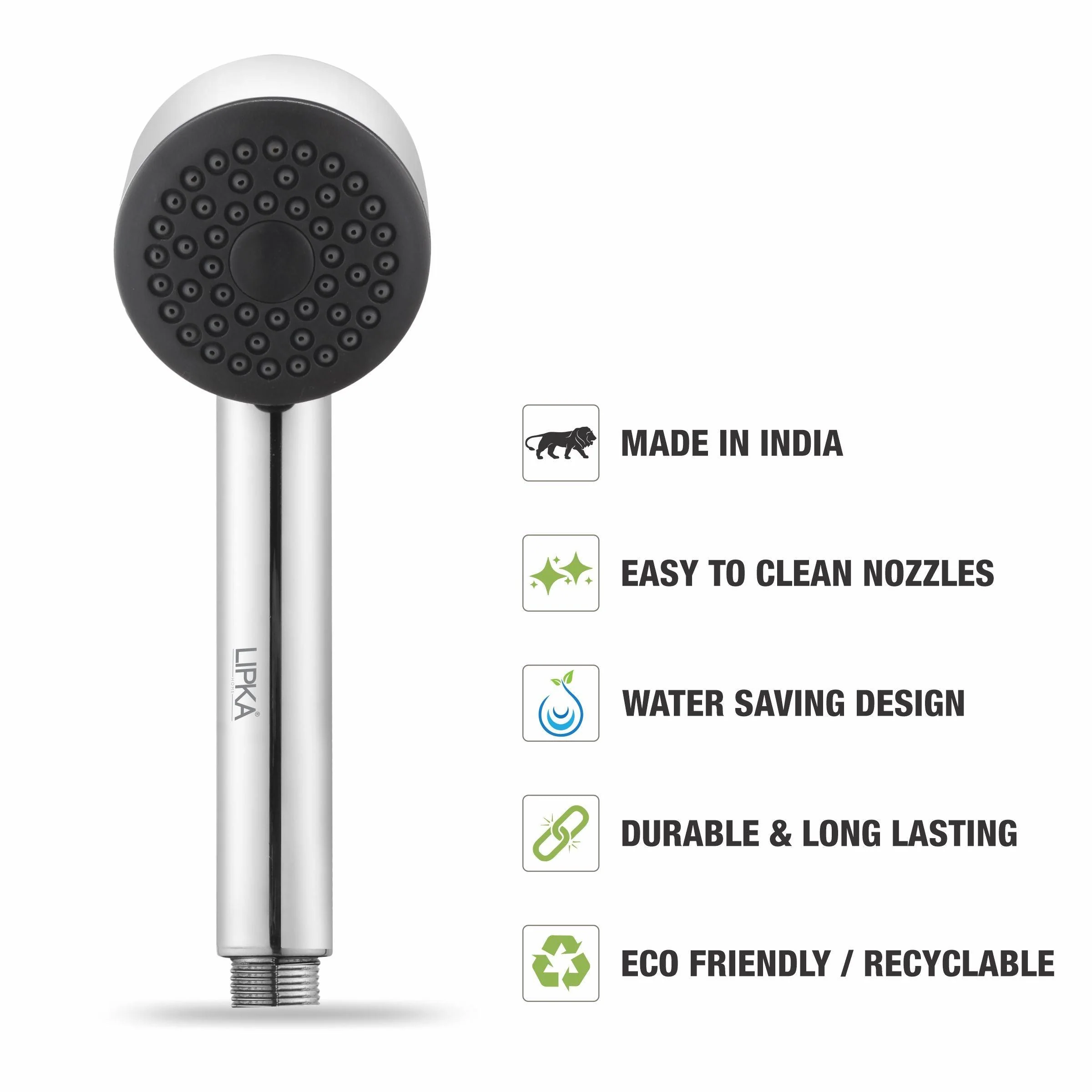 Legend Hand Shower  with Wall Hook & 304-Grade Shower Tube - LIPKA - Image 4