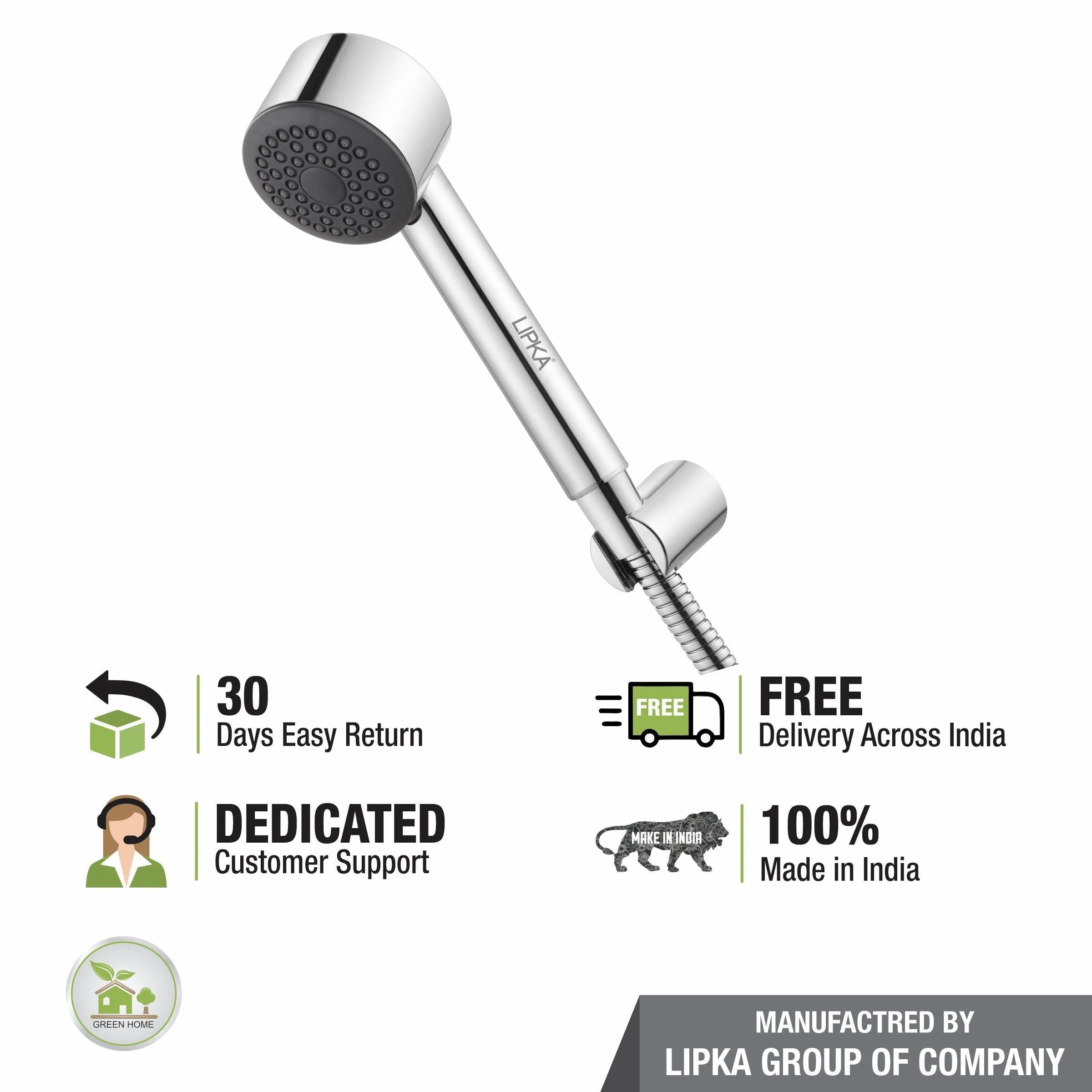 Legend Hand Shower  with Wall Hook & 304-Grade Shower Tube - LIPKA - Image 5