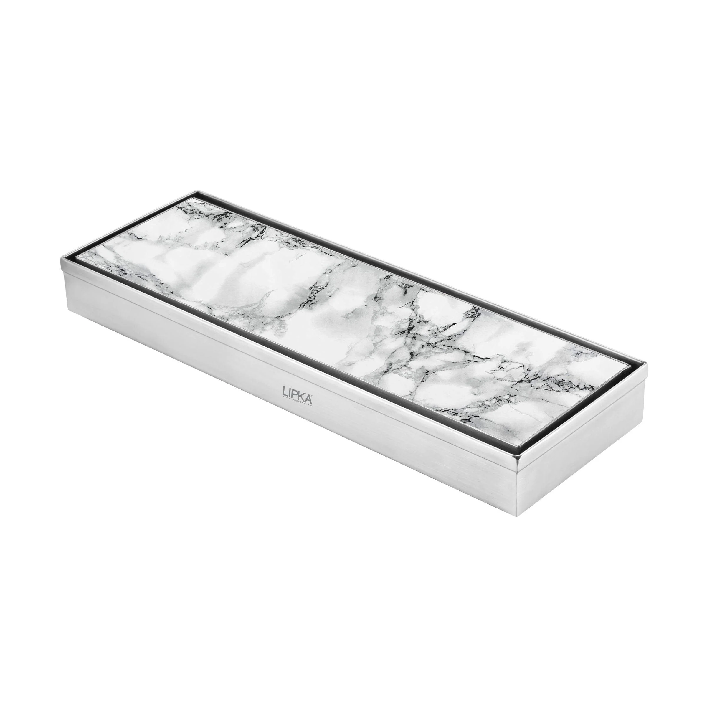 Marble Insert Shower Drain Channel (12 x 4 Inches) - LIPKA