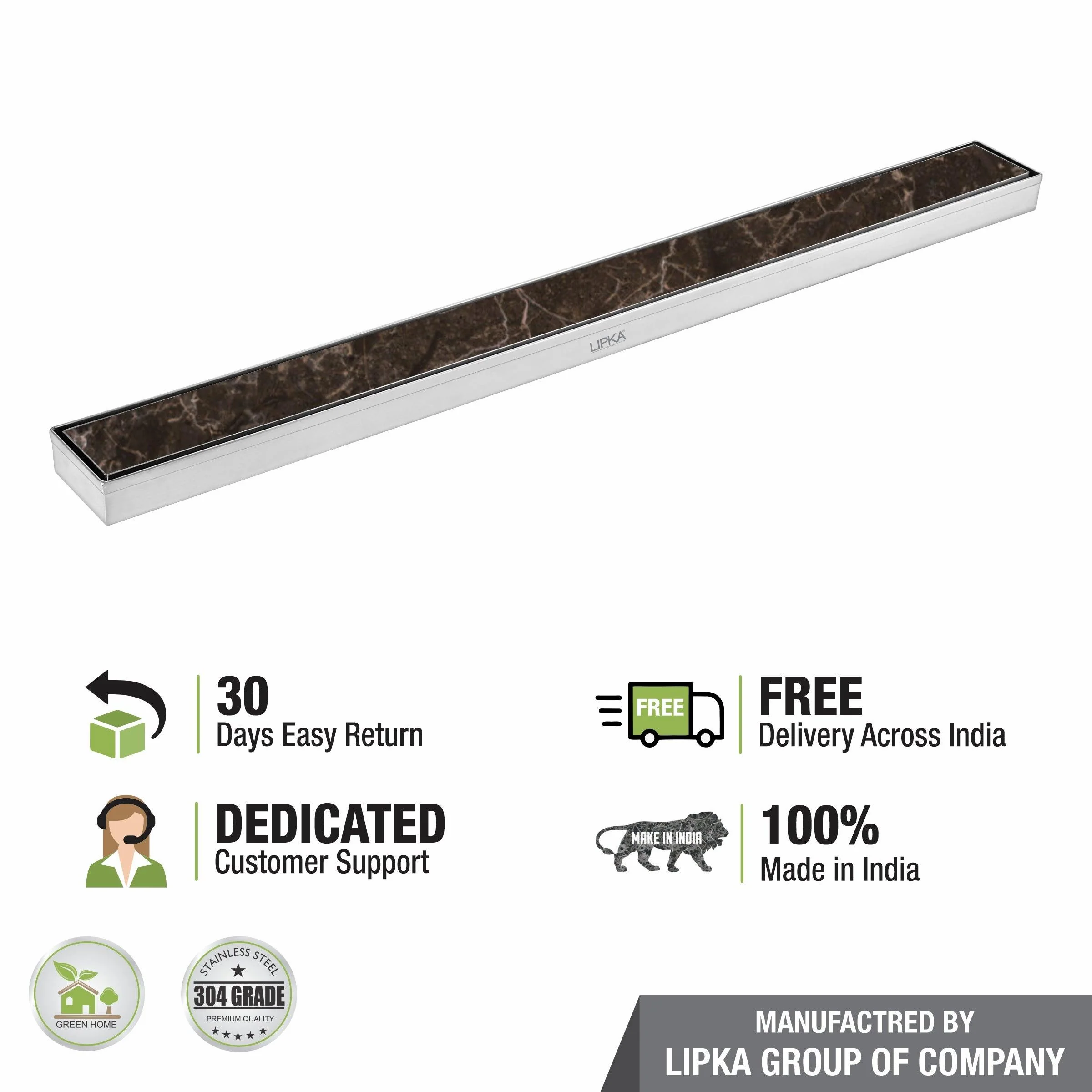 Marble Insert Shower Drain Channel (36 x 2 Inches) - LIPKA - Image 6
