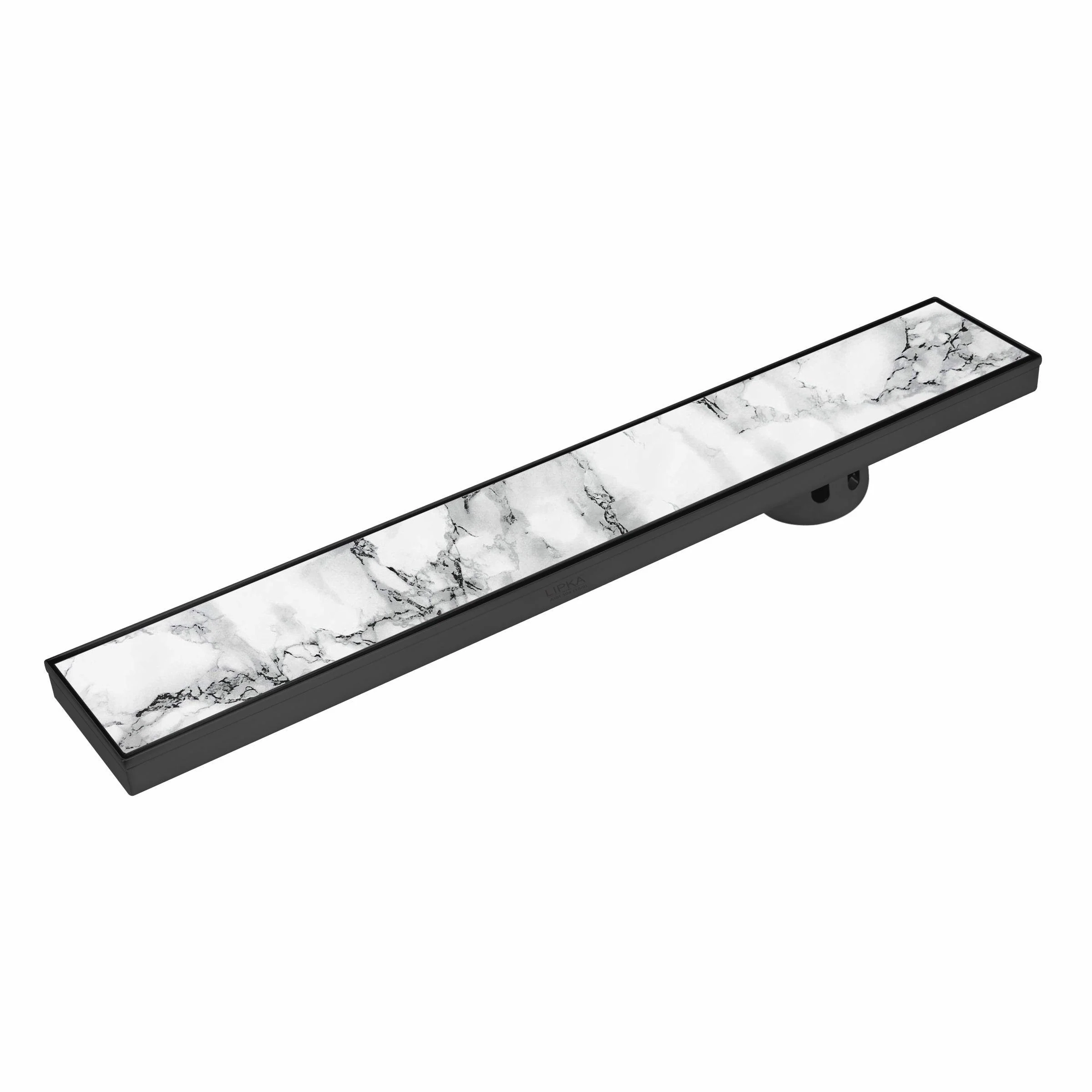 Marble Insert Shower Drain Channel - Black (48 x 4 Inches) - LIPKA