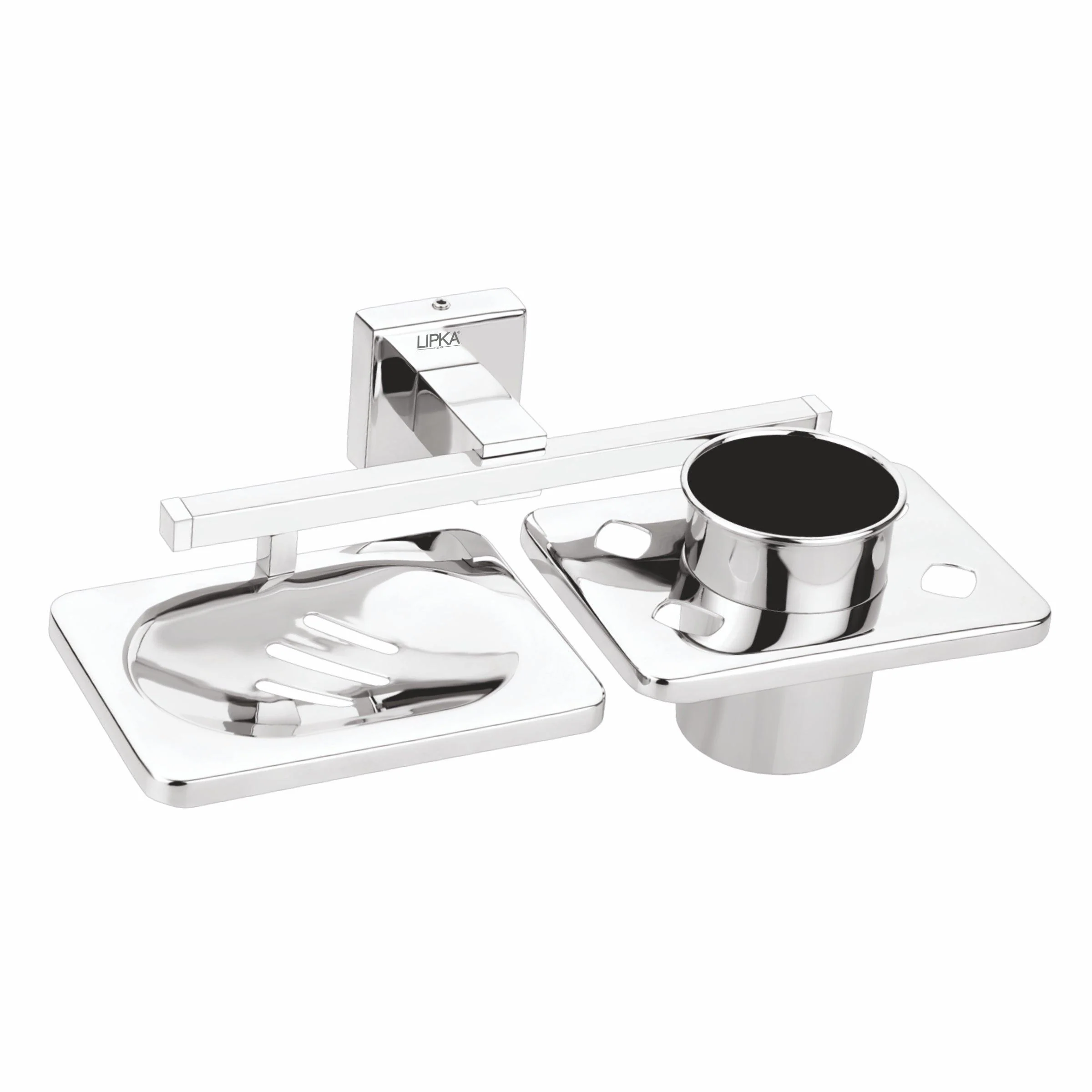 Matrix Soap Dish with Tumbler Holder - LIPKA