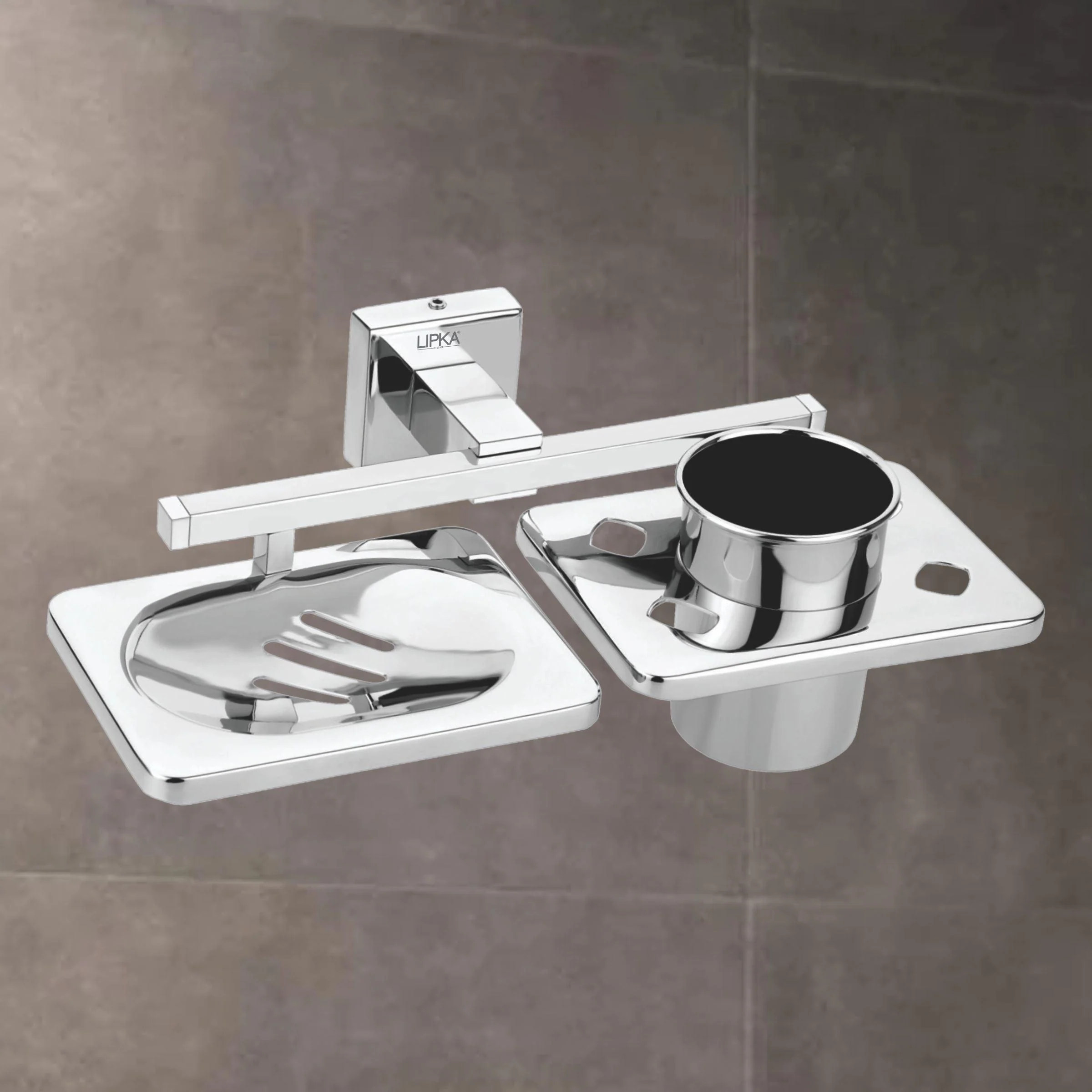 Matrix Soap Dish with Tumbler Holder - LIPKA - Image 2