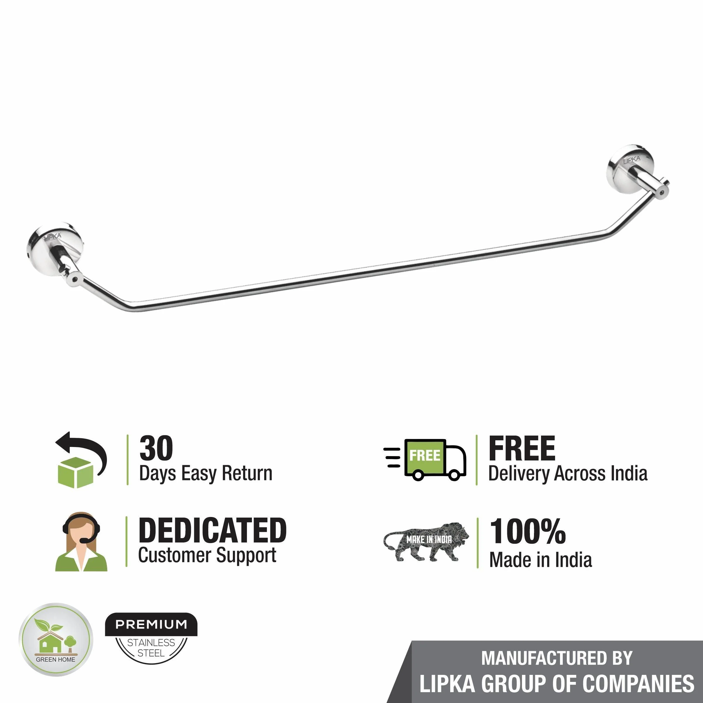 Metro Towel Rod (24 Inches) - LIPKA - Image 4
