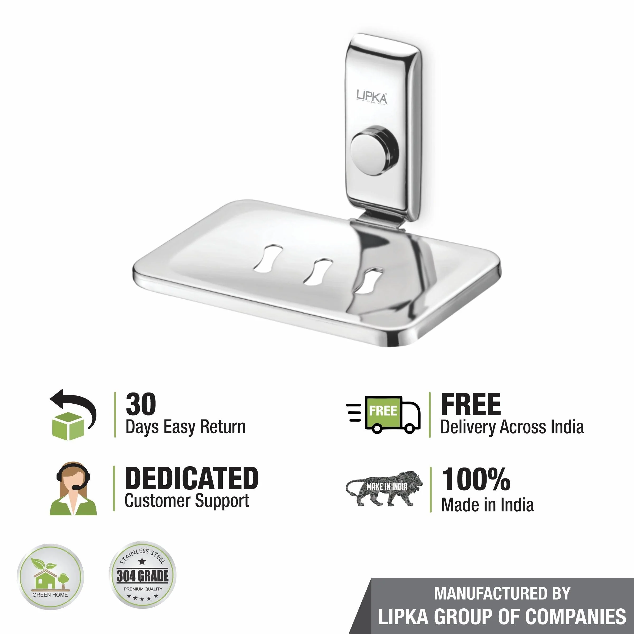 Navigate Soap Dish (304-SS) - LIPKA - Image 3