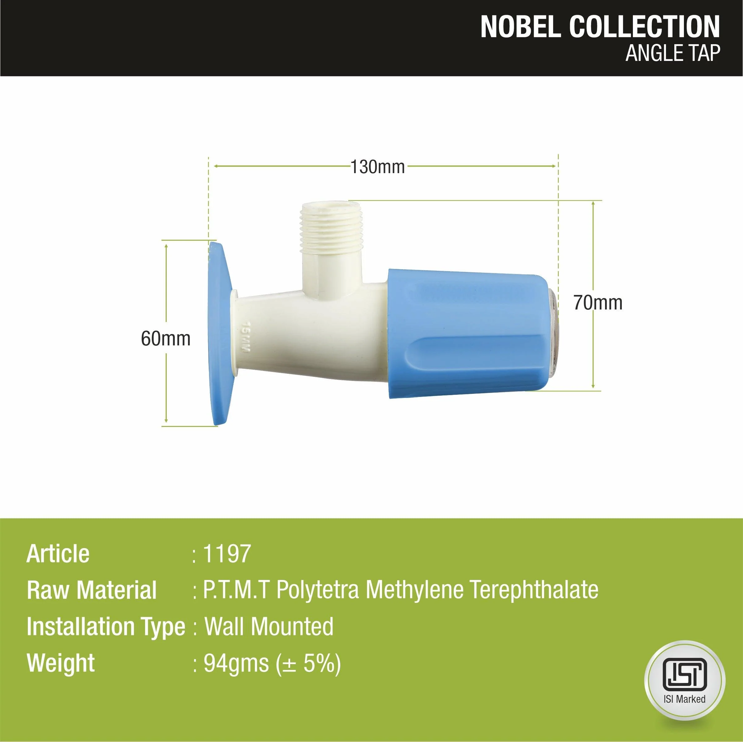 Nobel Angle Valve PTMT Faucet - LIPKA - Image 2