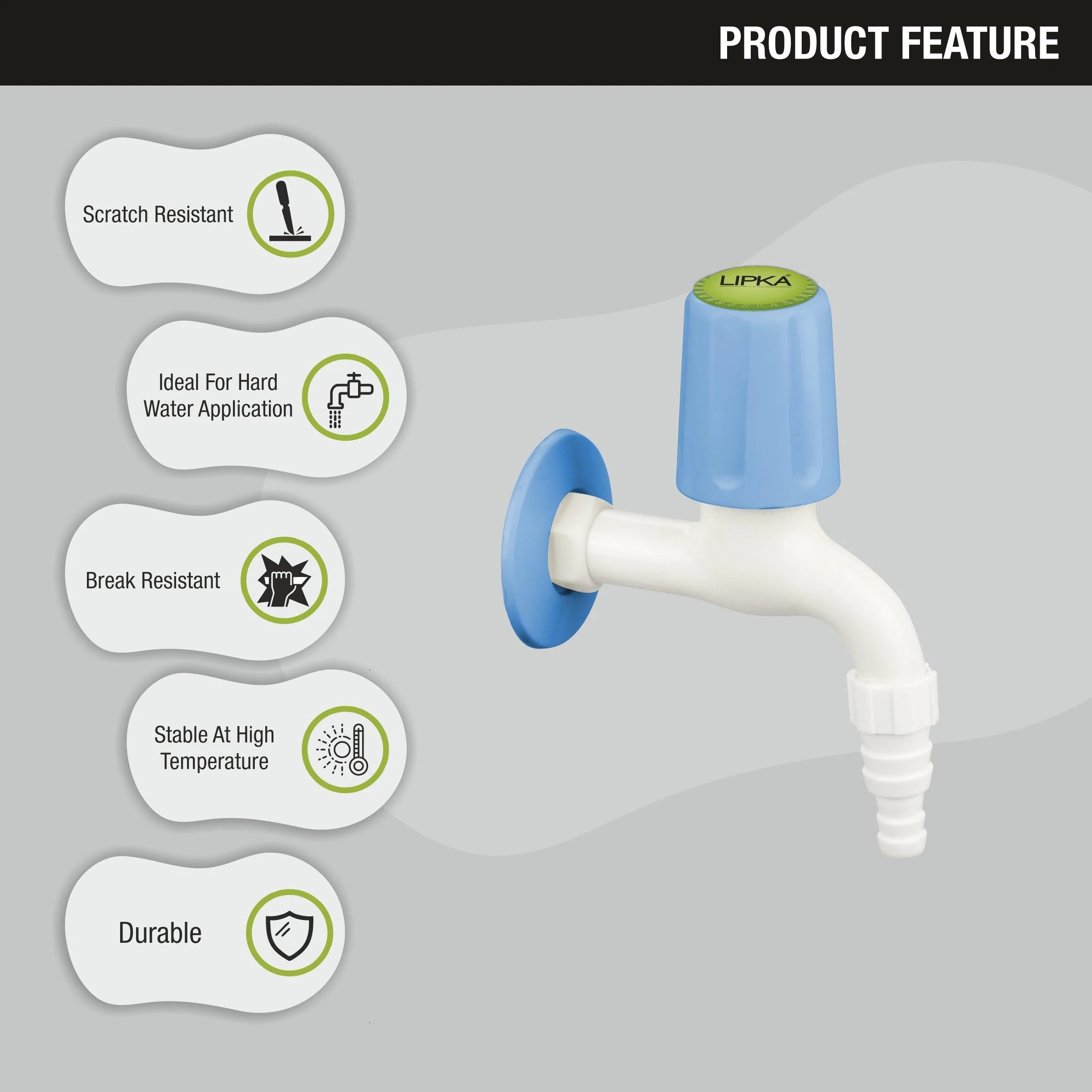 Nobel Nozzle Bib Tap PTMT Faucet - LIPKA - Image 5