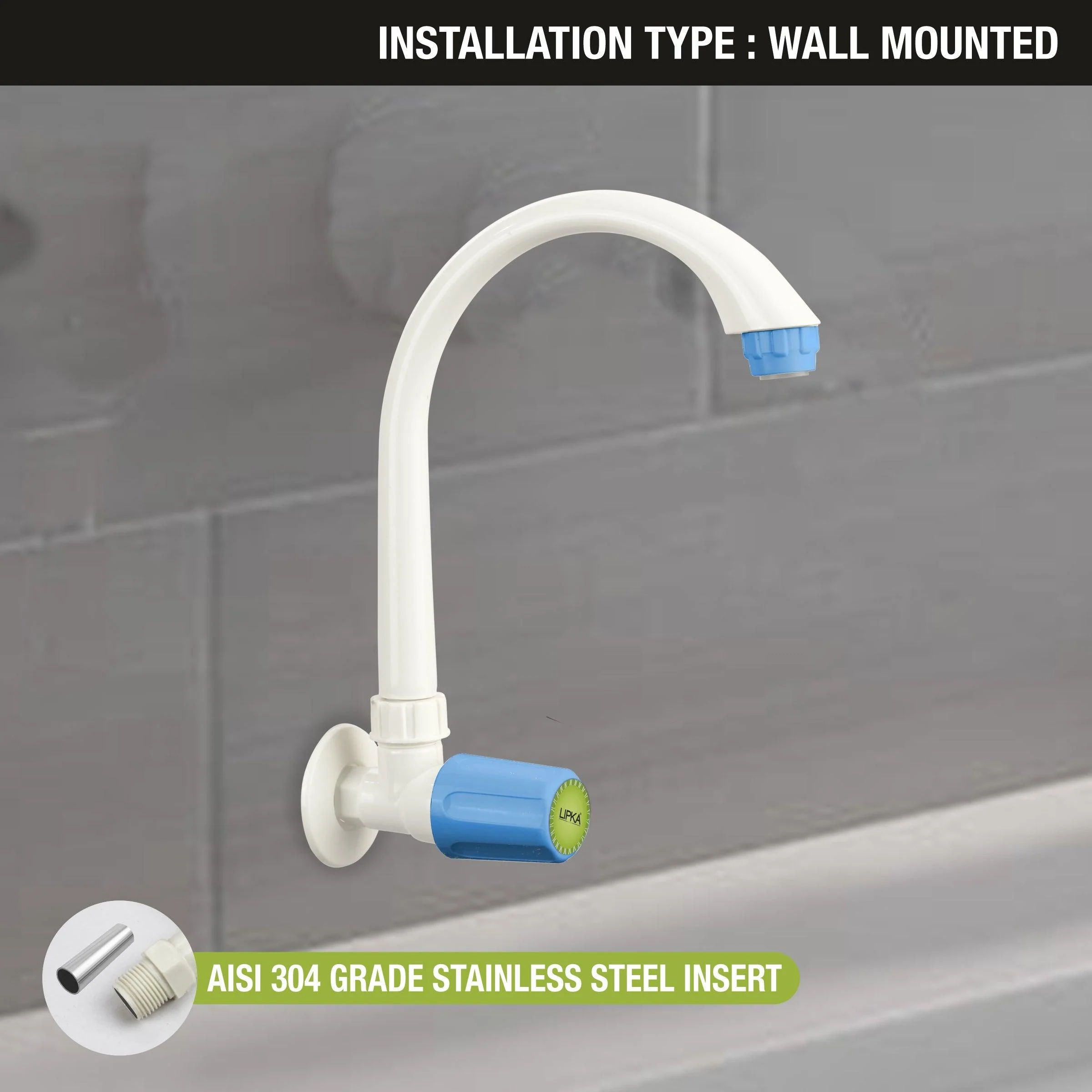 Nobel Sink Tap with Swivel Spout PTMT Faucet- LIPKA - Image 3
