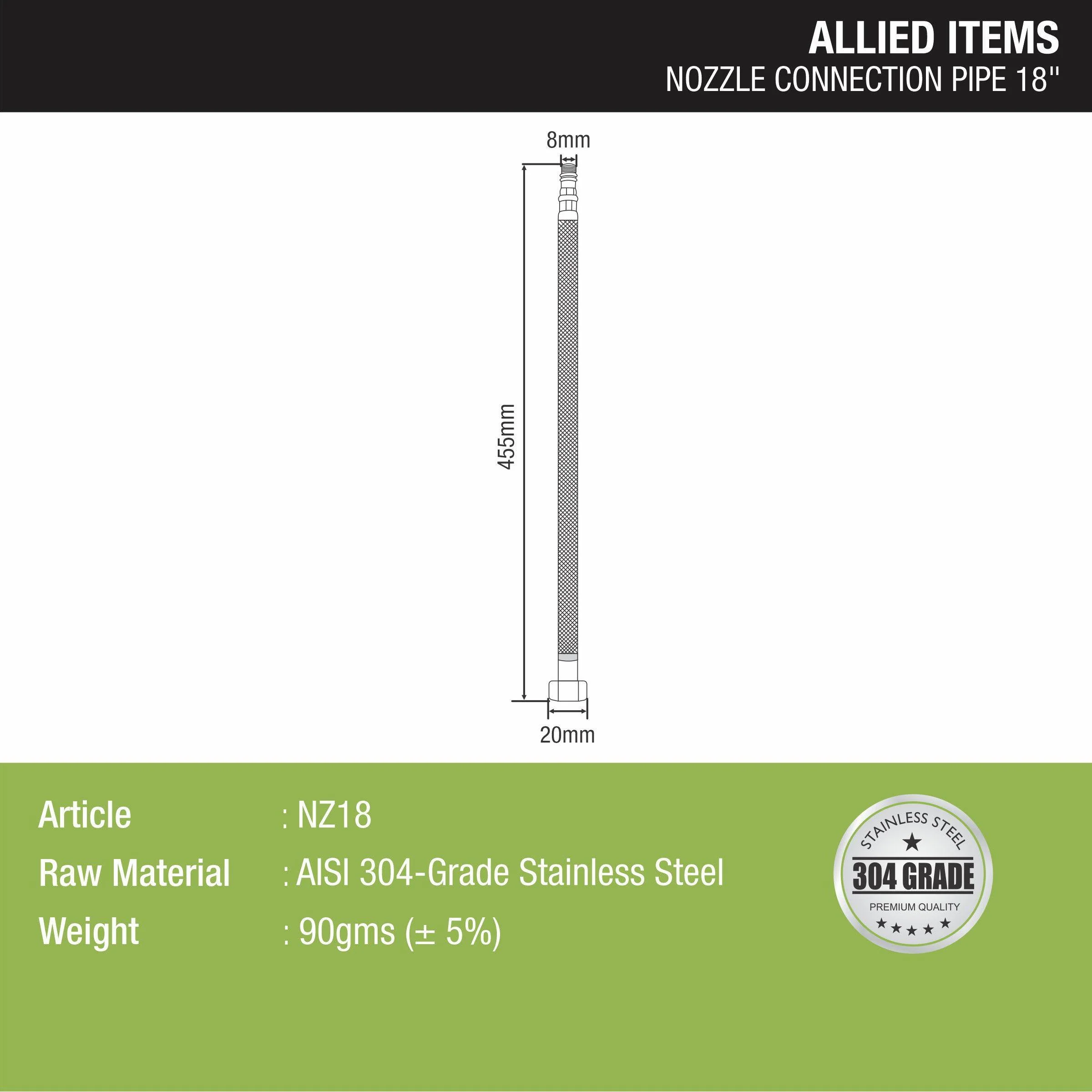 Nozzle Connection Pipe 18” (304 Steel) - LIPKA - Image 2