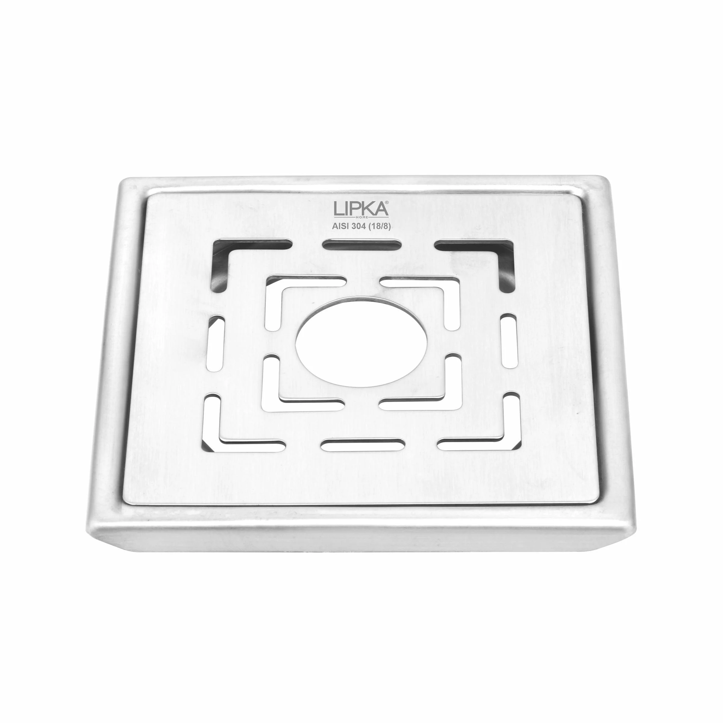 Orange Exclusive Square Floor Drain (5 x 5 Inches) with Hole - LIPKA