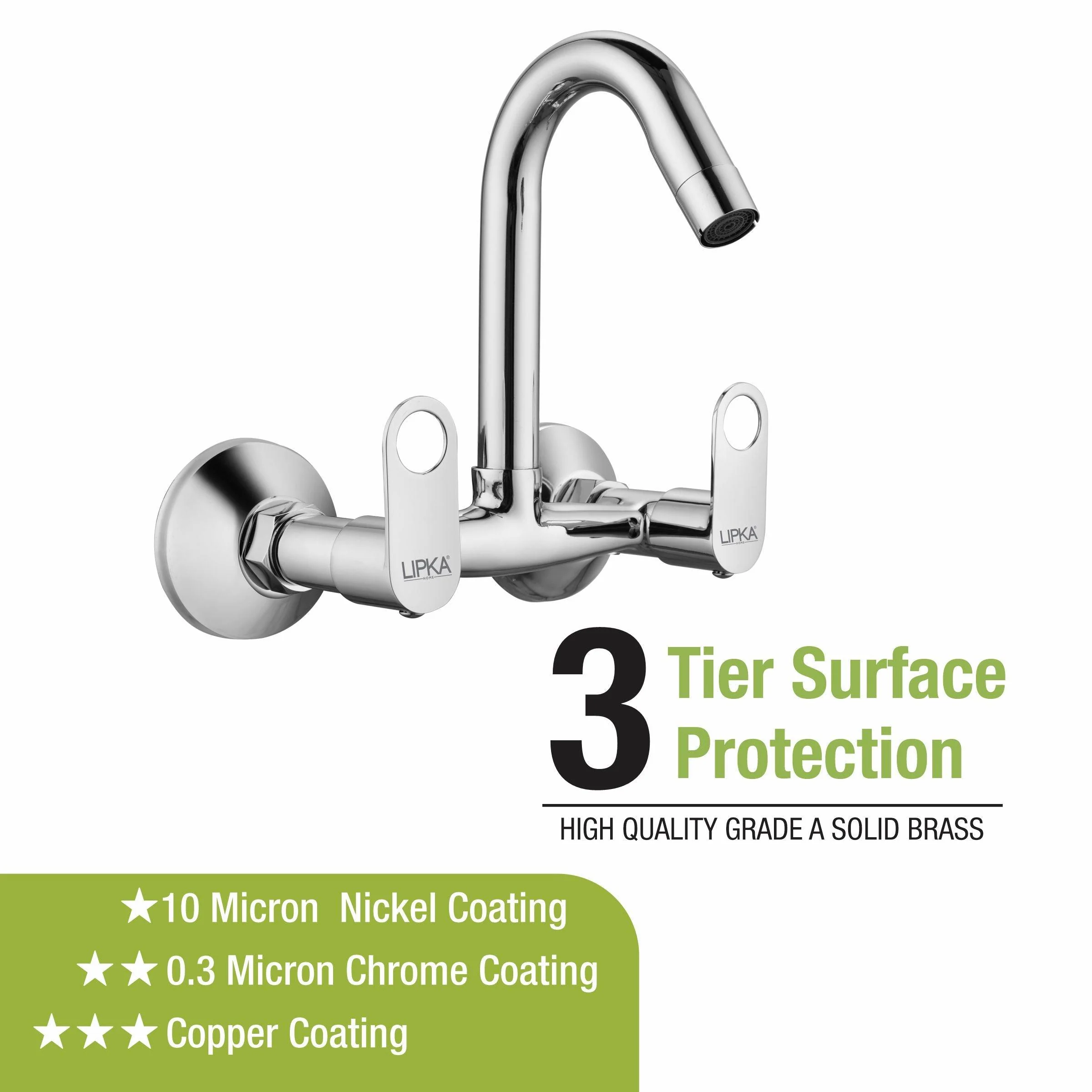 Orbiter Sink Mixer Brass Faucet with Swivel Spout Faucet - LIPKA - Image 4